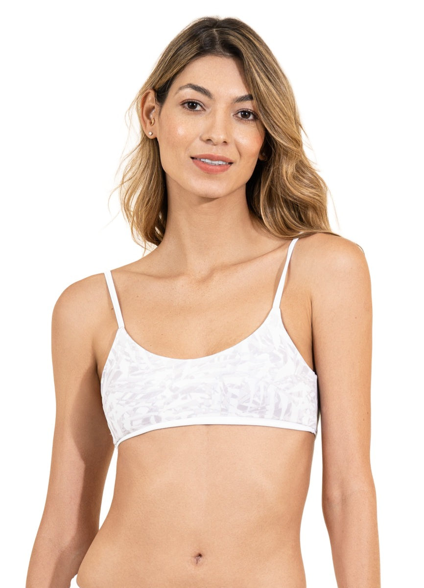 Maaji Simly White Lanai Sporty Bralette Bikini Top