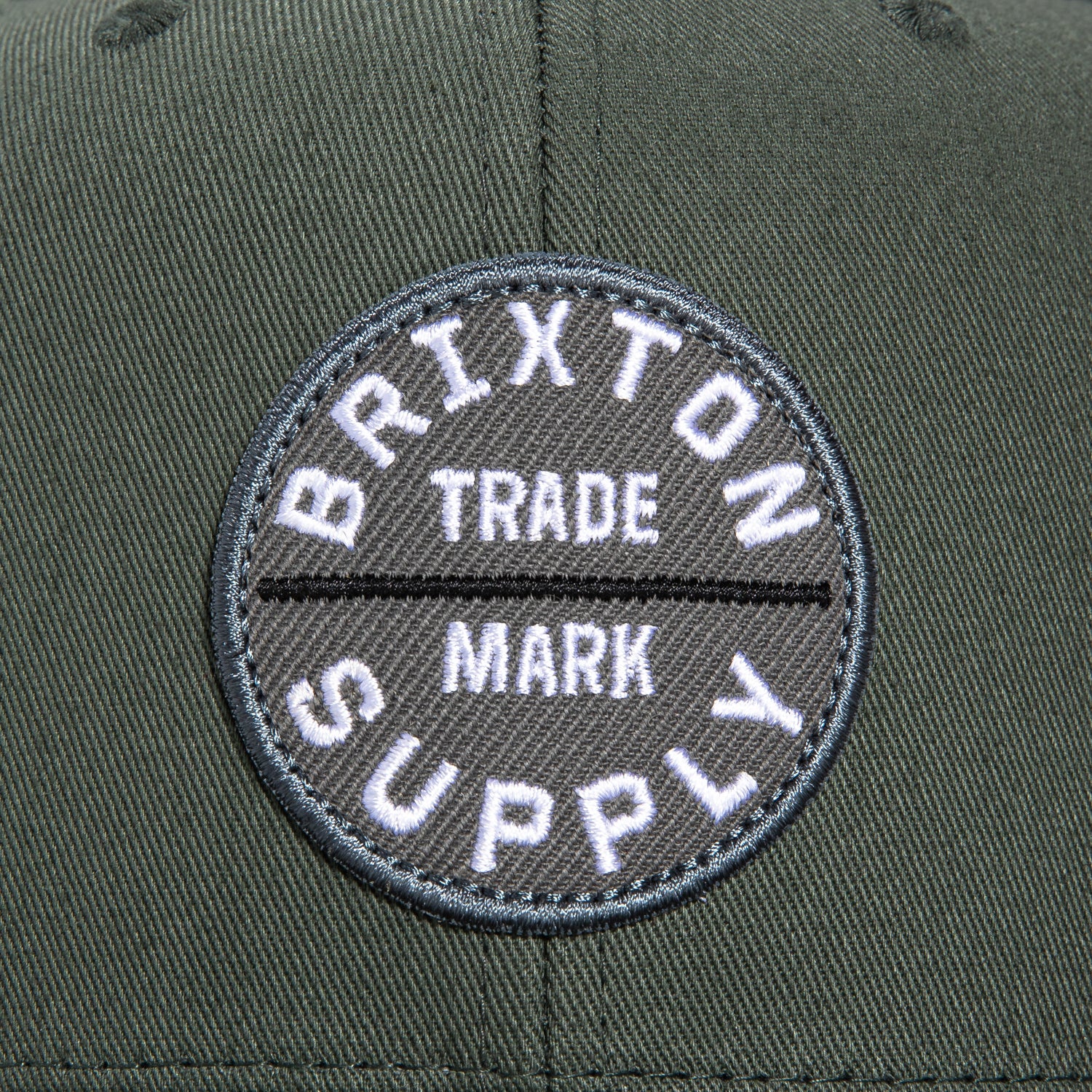 Brixton Oath lll Snapback Hat - Grey Olive