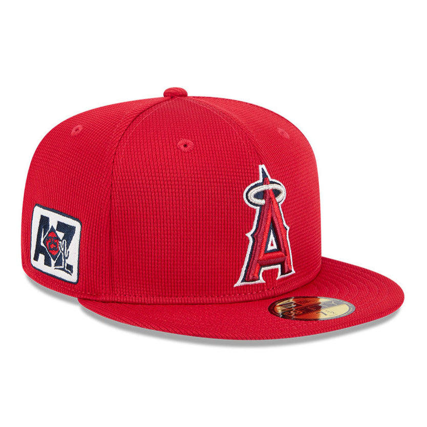 New Era 59Fifty Los Angeles Angels 2025 Spring Training Patch Hat - Red