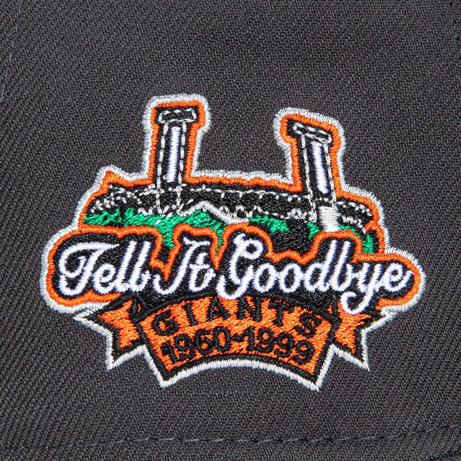 New Era 59Fifty San Francisco Giants Tell It Goodbye Patch Hat - Graphite, Black, Orange