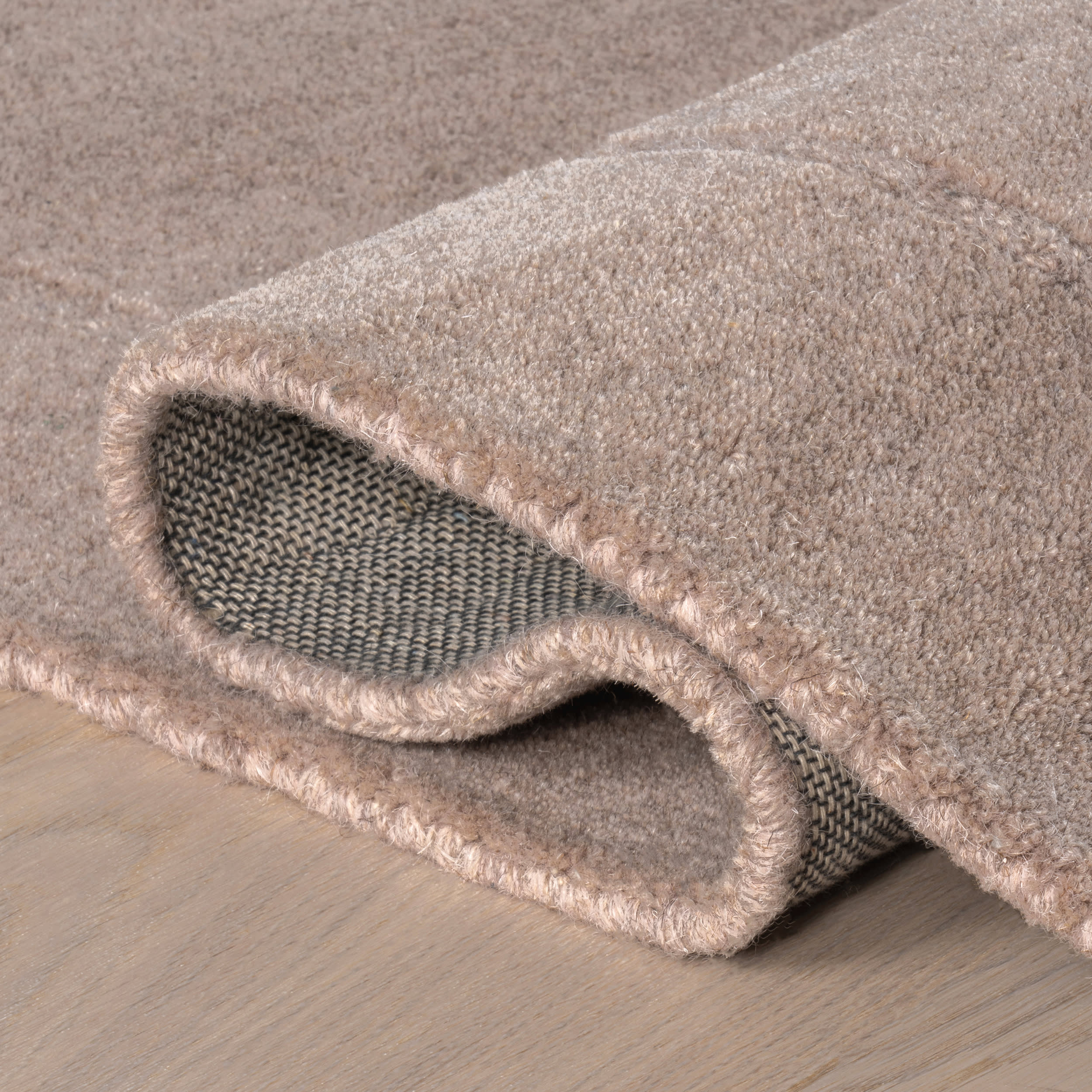 Los Feliz Abstract Wool Rug | Taupe