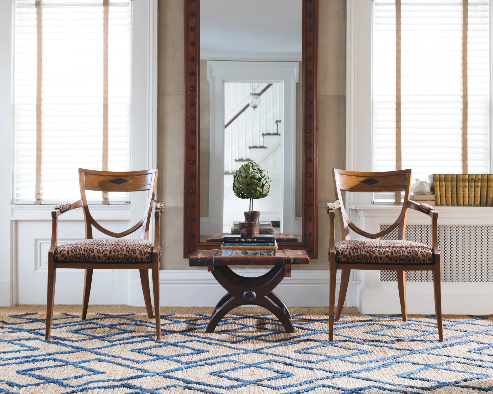 Marco Navy Jute Soumak Handwoven Rug