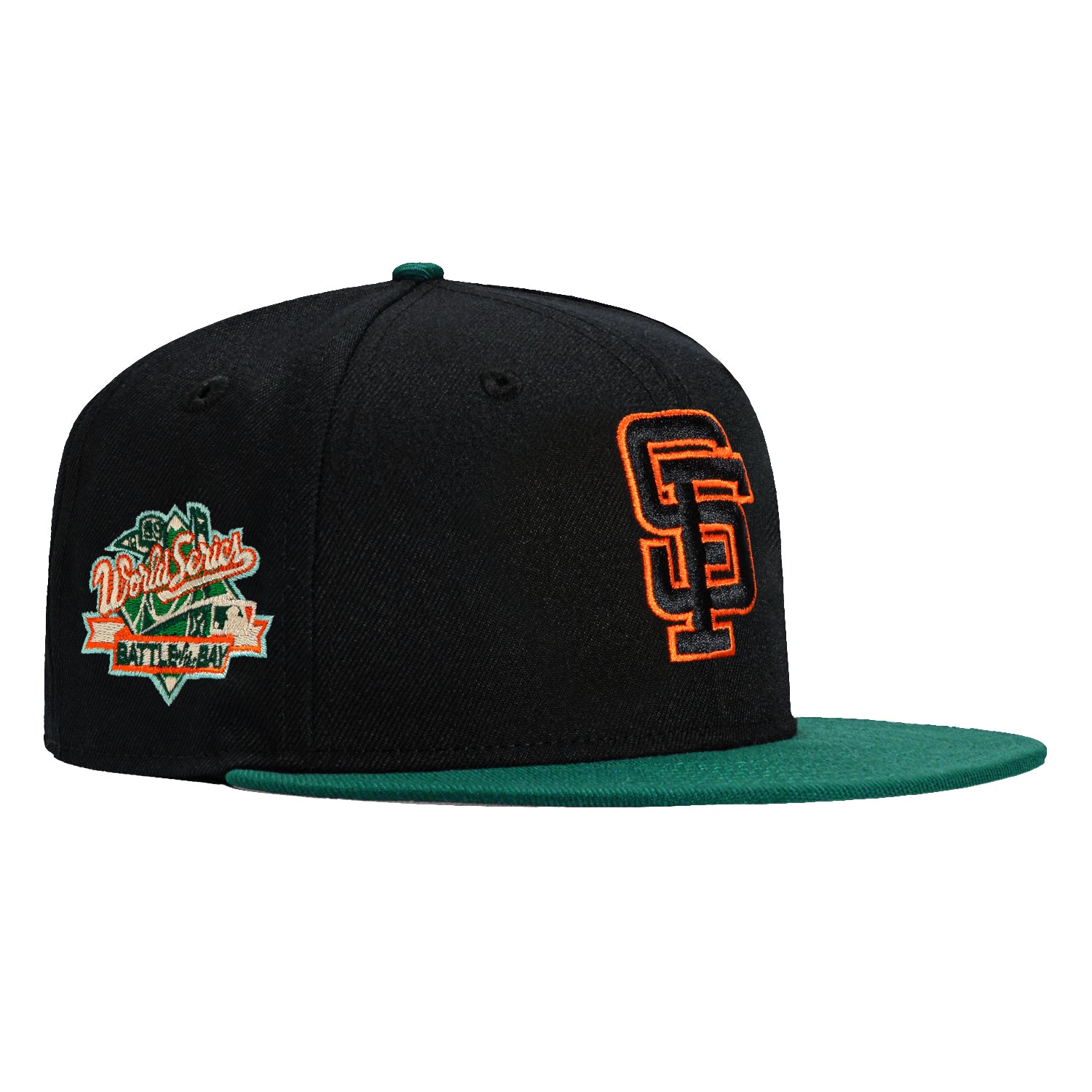 New Era 59Fifty San Francisco Giants Battle of the Bay Patch Hat - Black, Green, Orange