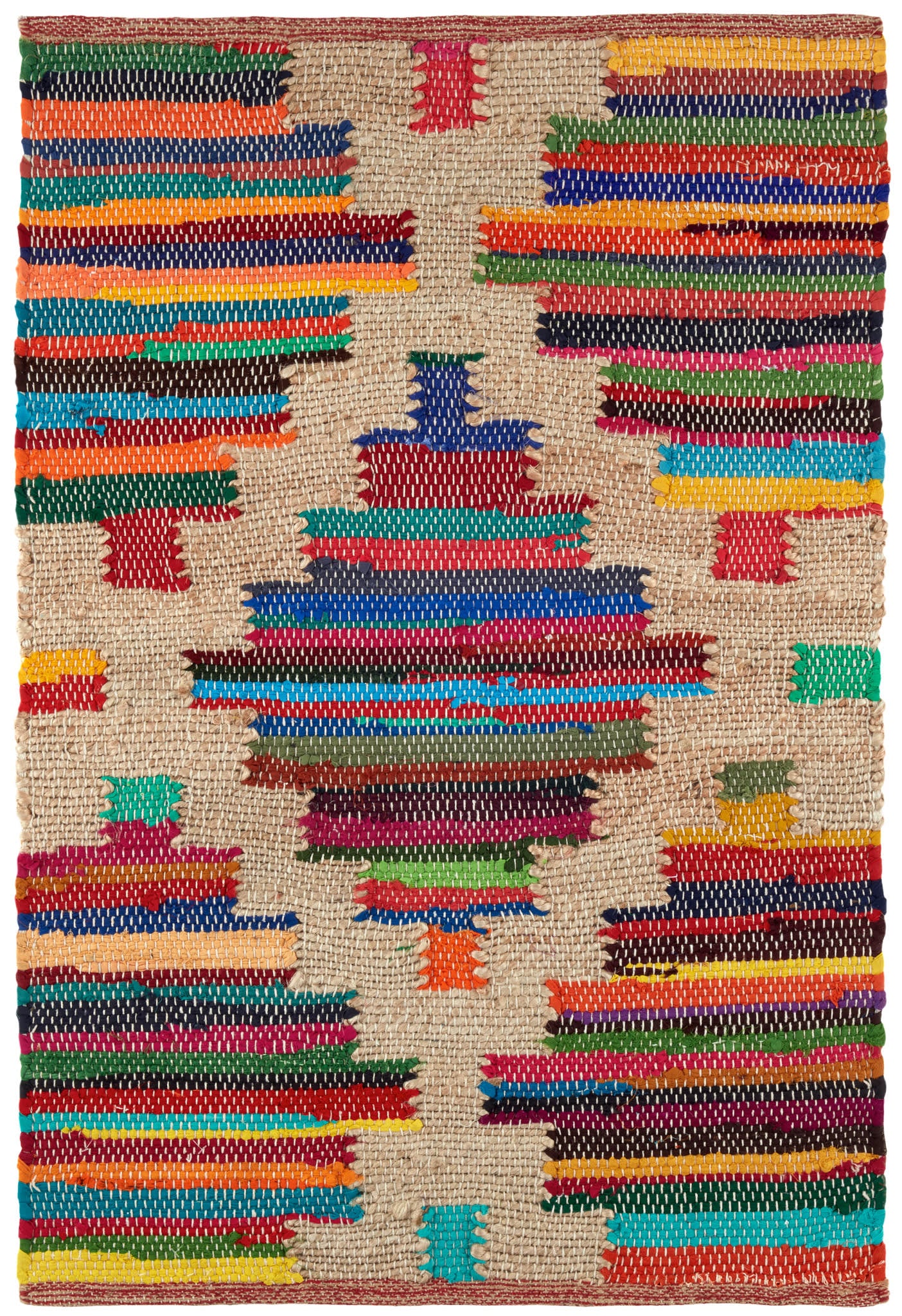 Mod Chindi Multi Handwoven Jute Rug