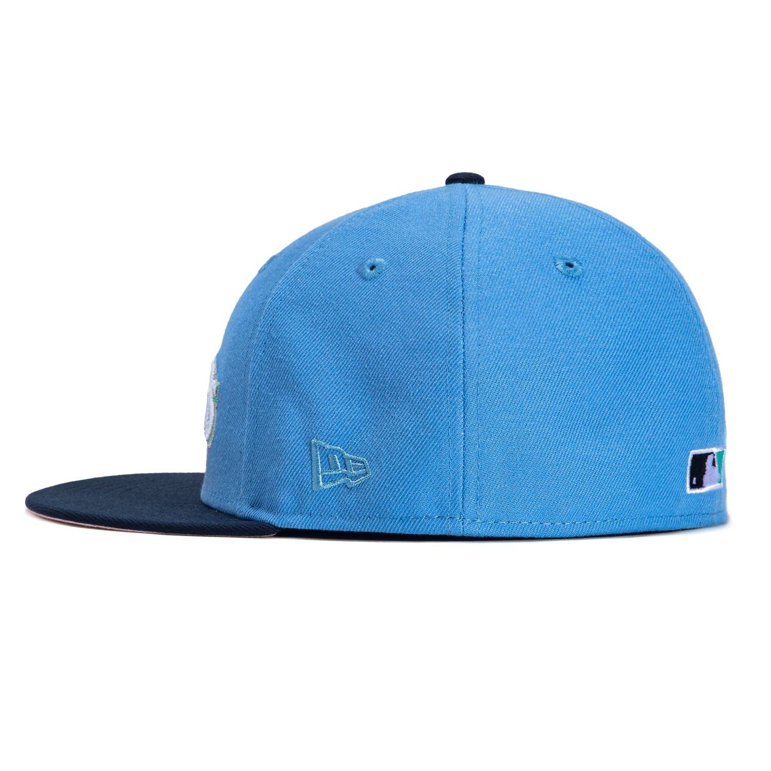 New Era 59Fifty Seattle Mariners 25th Anniversary Patch Word Hat - Light Blue, Navy