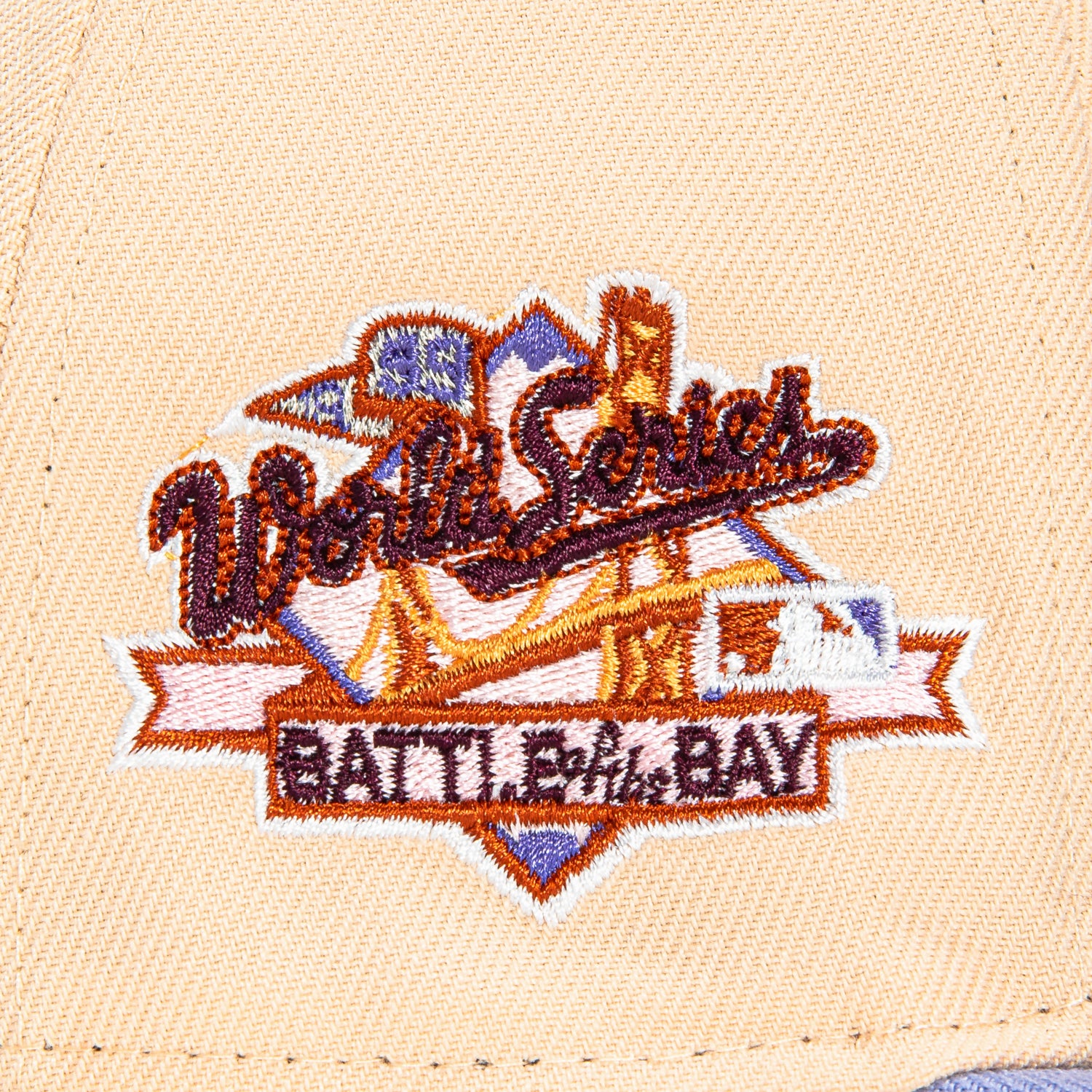 New Era 59Fifty Oakland Athletics Battle of the Bay Patch Hat - Peach, Lavender