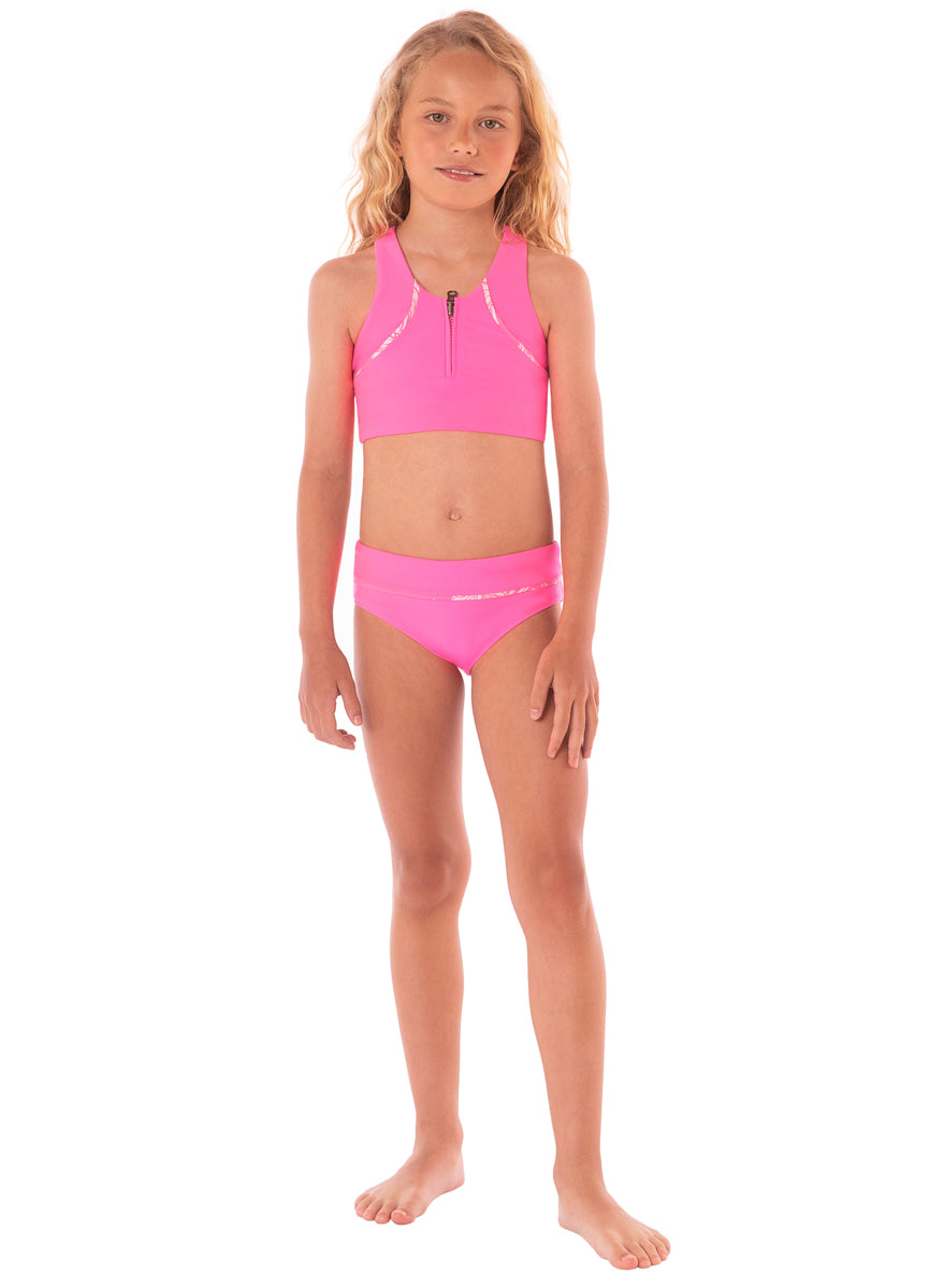 Maaji Fucshia Poppy Bikini Set Girls