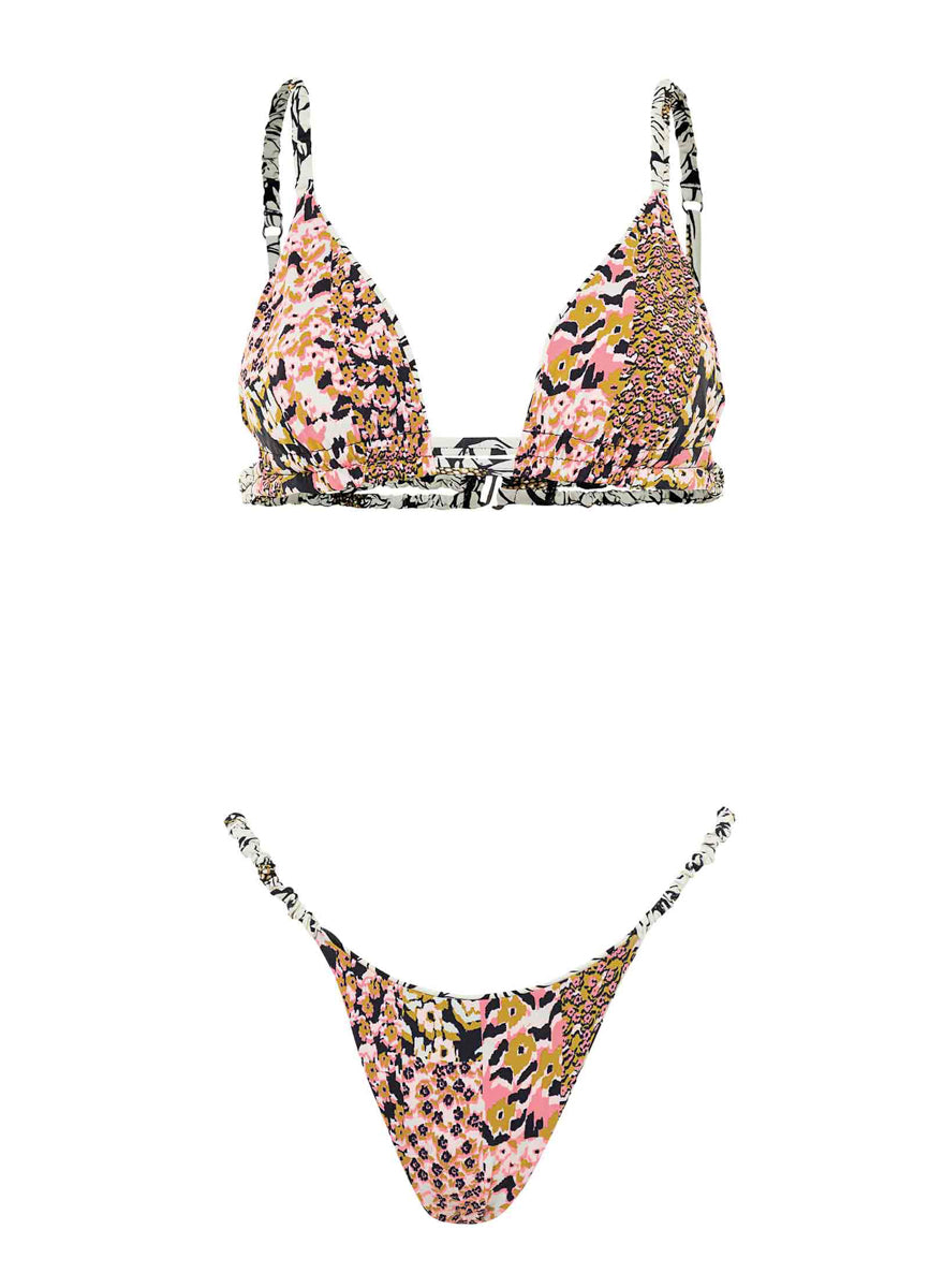 Maaji Daisy Floral Lydia Sliding Triangle Bikini Top