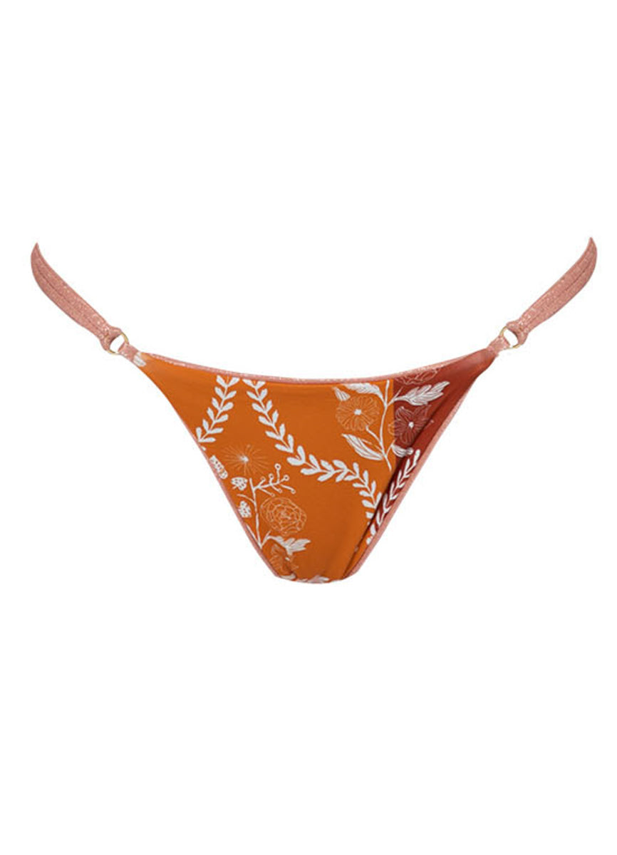 Maaji Rose Quartz Sally Regular Rise Double Strap Bikini Bottom