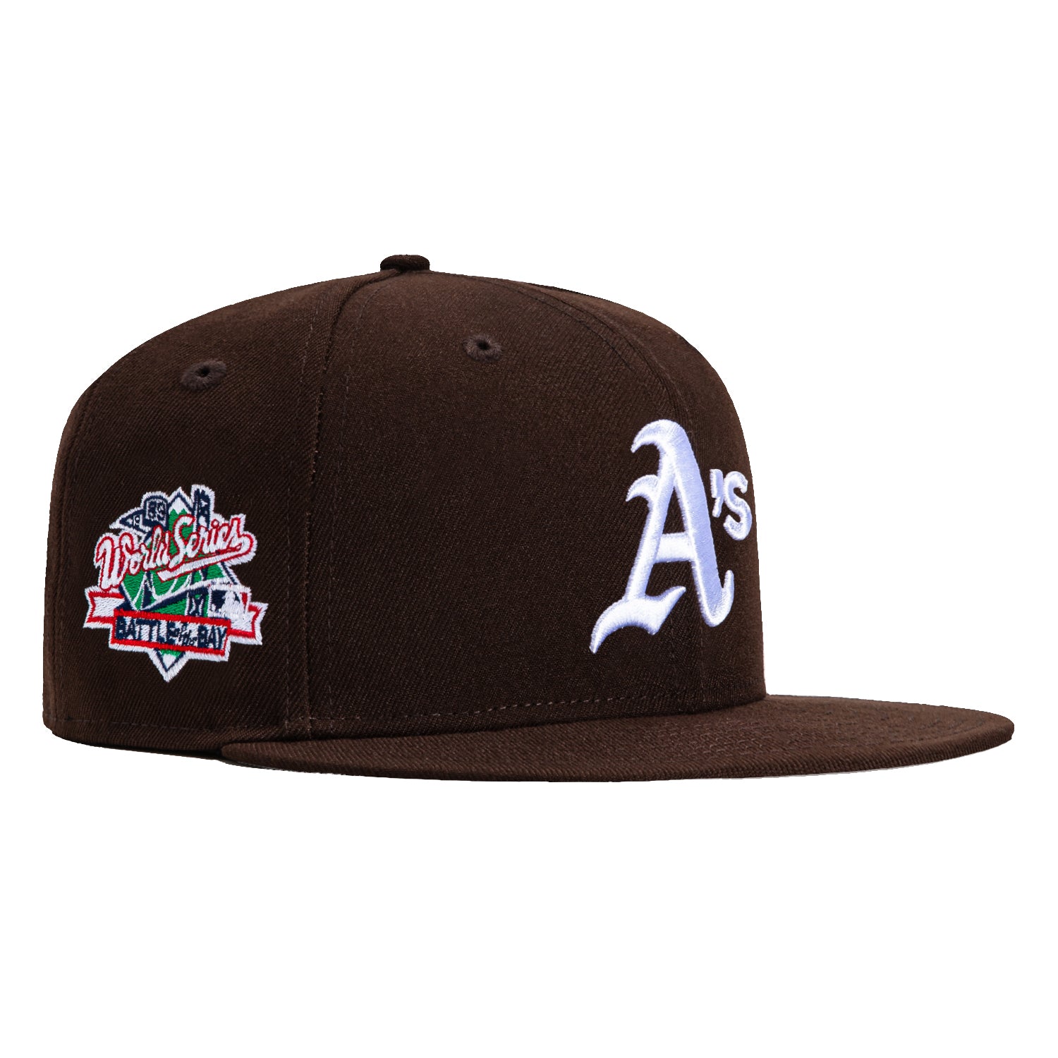 New Era 59Fifty Oakland Athletics Battle of the Bay Patch Hat - Brown