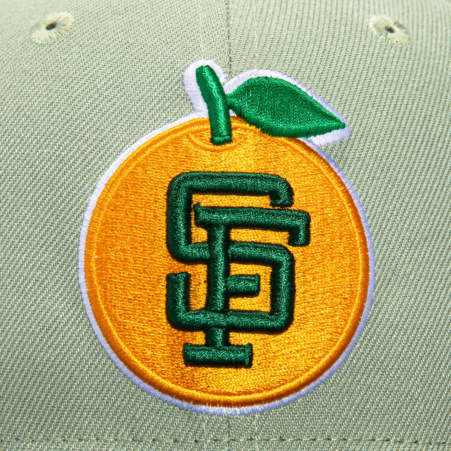 New Era 59Fifty San Francisco Giants 1989 World Series Patch Orange Hat - Everest Green, Green