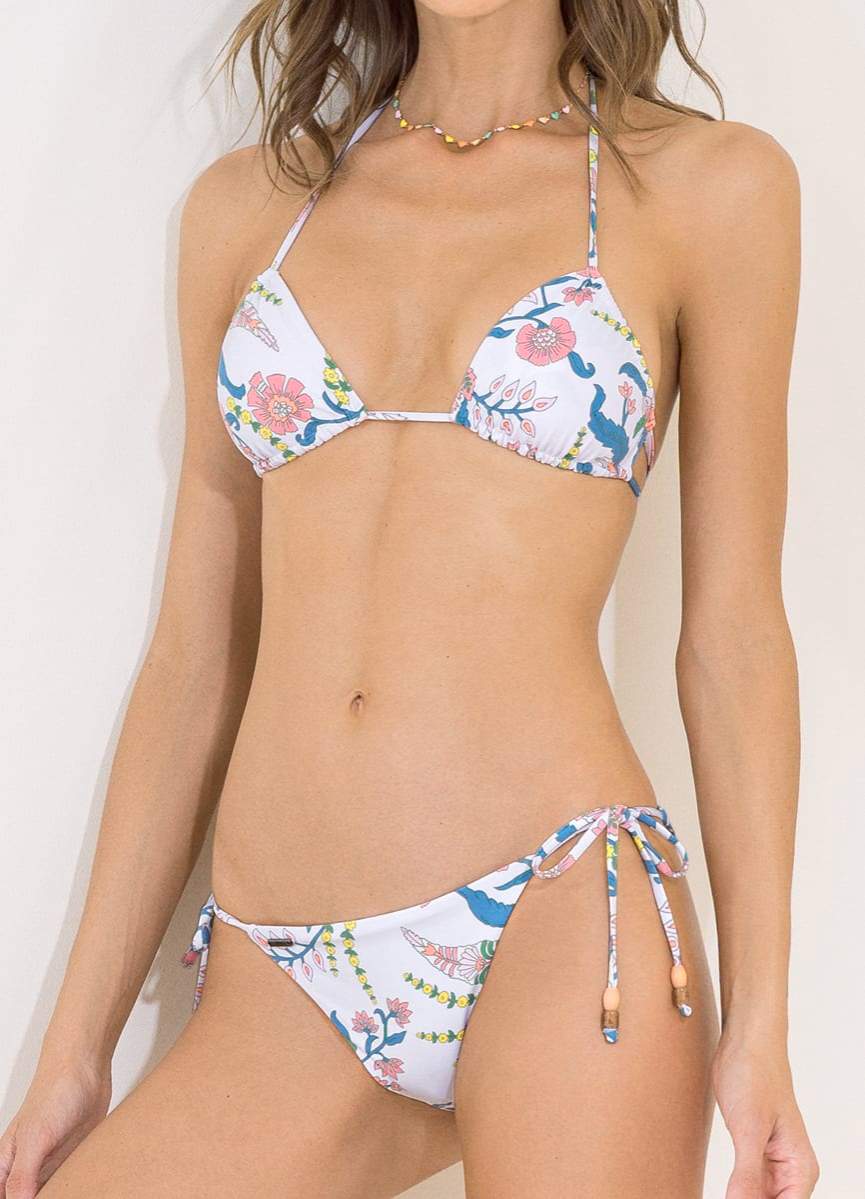 Maaji Chinoiserie No Words Sliding Triangle Bikini Top