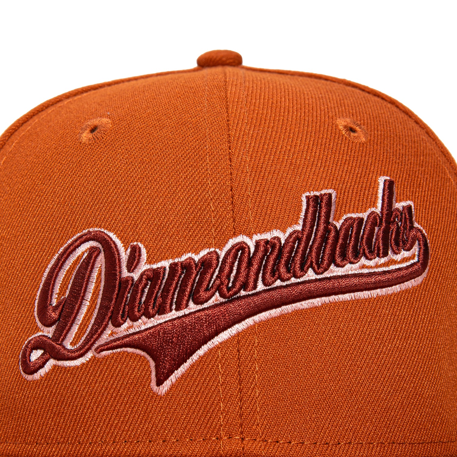 New Era 59Fifty Arizona Diamondbacks 25th Anniversary Patch Script Hat - Burnt Orange, Red