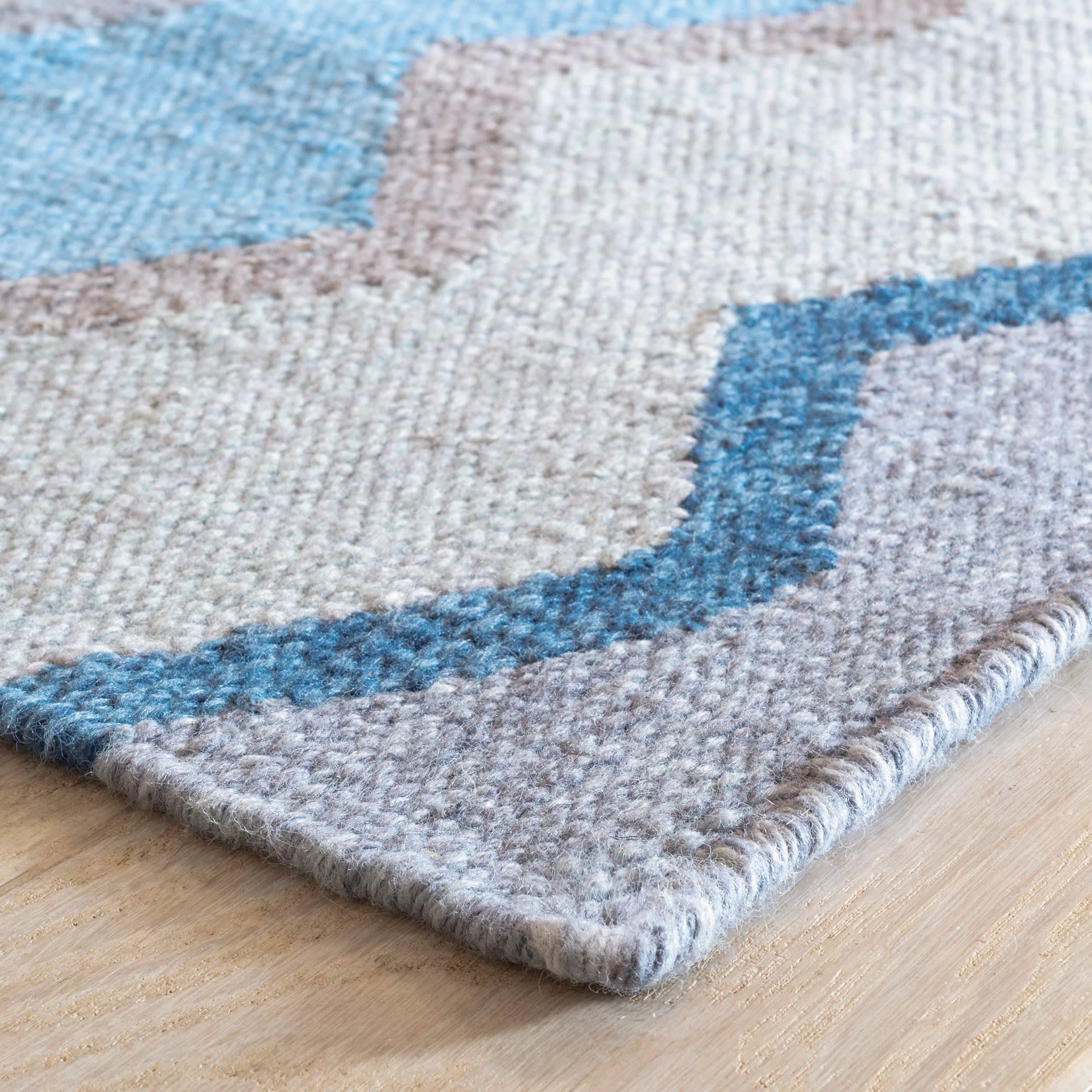 Safety Net Blue Handwoven Indoor/Outdoor Rug