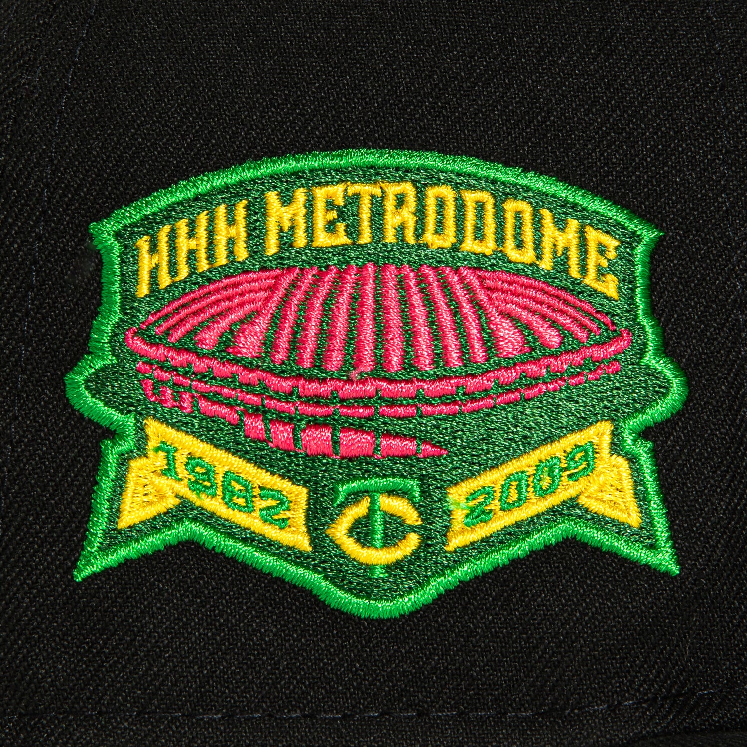 New Era 59Fifty Minnesota Twins Metrodome Patch M Hat - Black, Green, Yellow