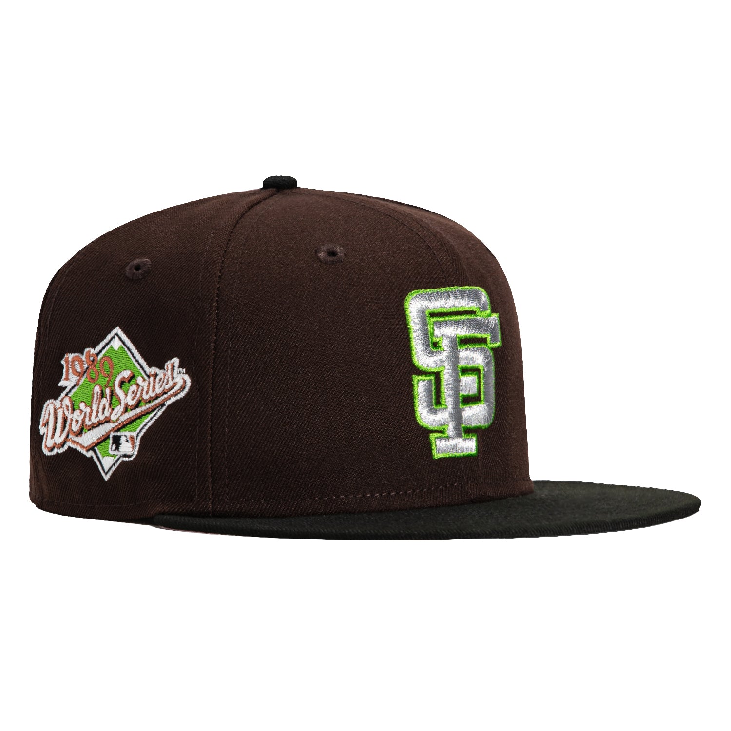 New Era 59Fifty Matcha Pack San Francisco Giants 1989 World Series Patch Hat - Brown, Black