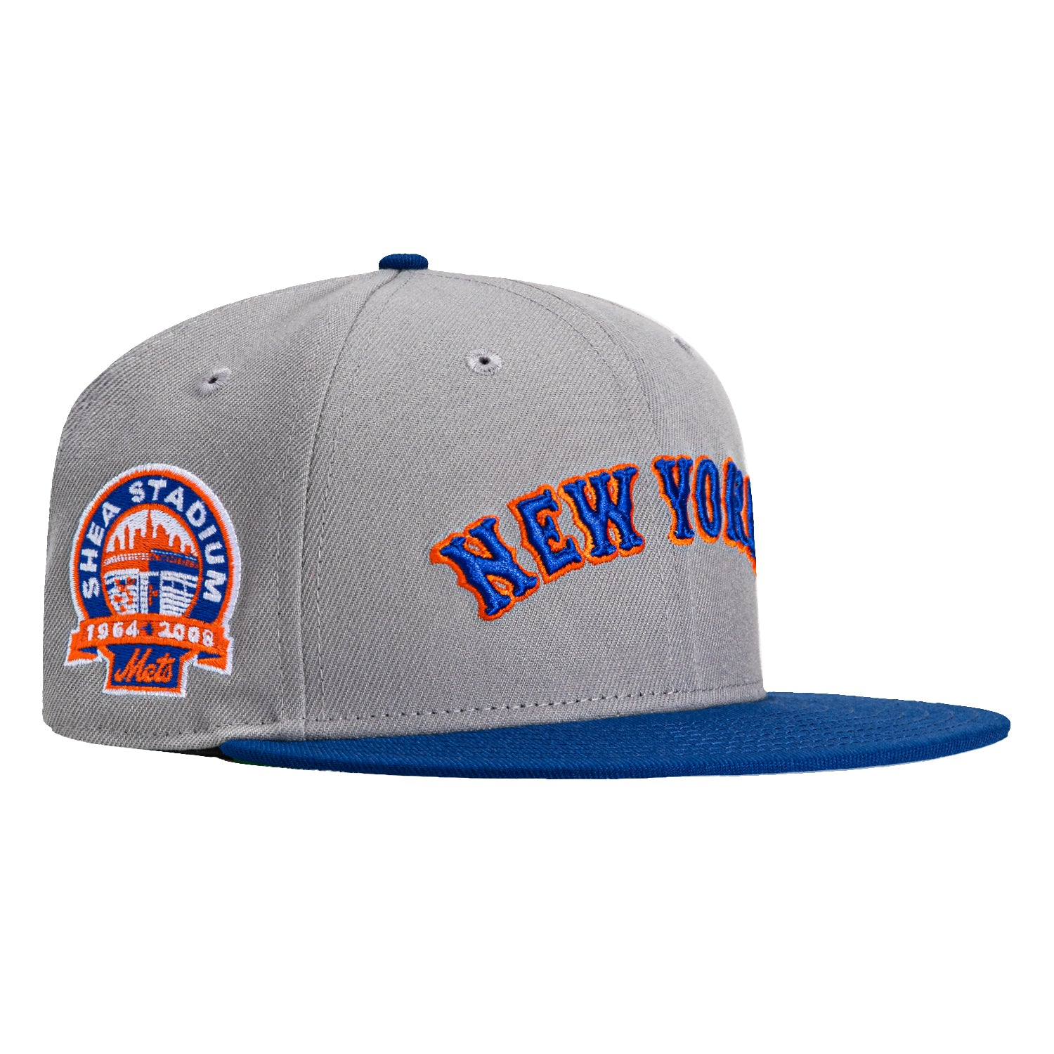 New Era 59Fifty New York Mets Shea Stadium Patch Word Hat - Grey, Royal