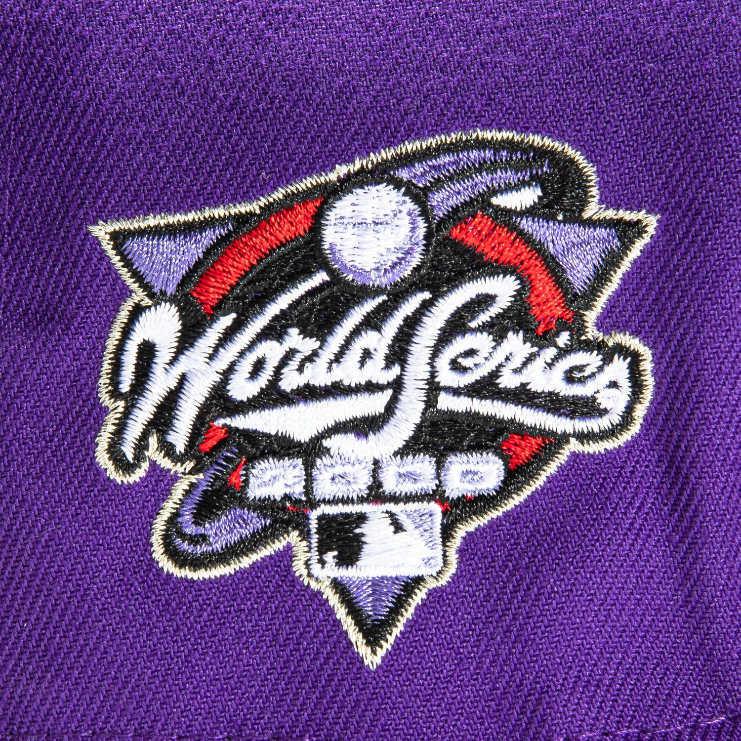 New Era 59Fifty T-Dot New York Mets 2000 World Series Patch Hat - Purple, Black, Red