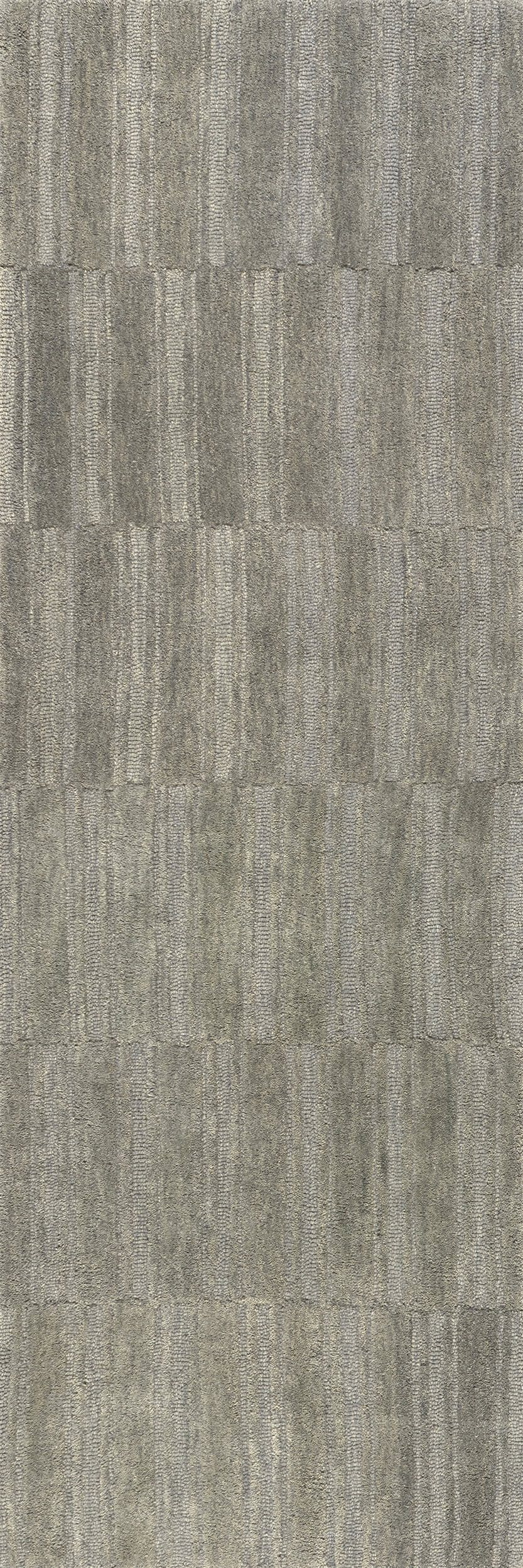 Starke Broken Stripe Wool Rug | Grey