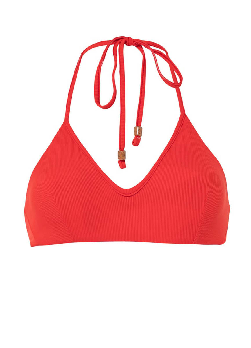 Maaji Scarlet Red River Sporty Bralette Bikini Top