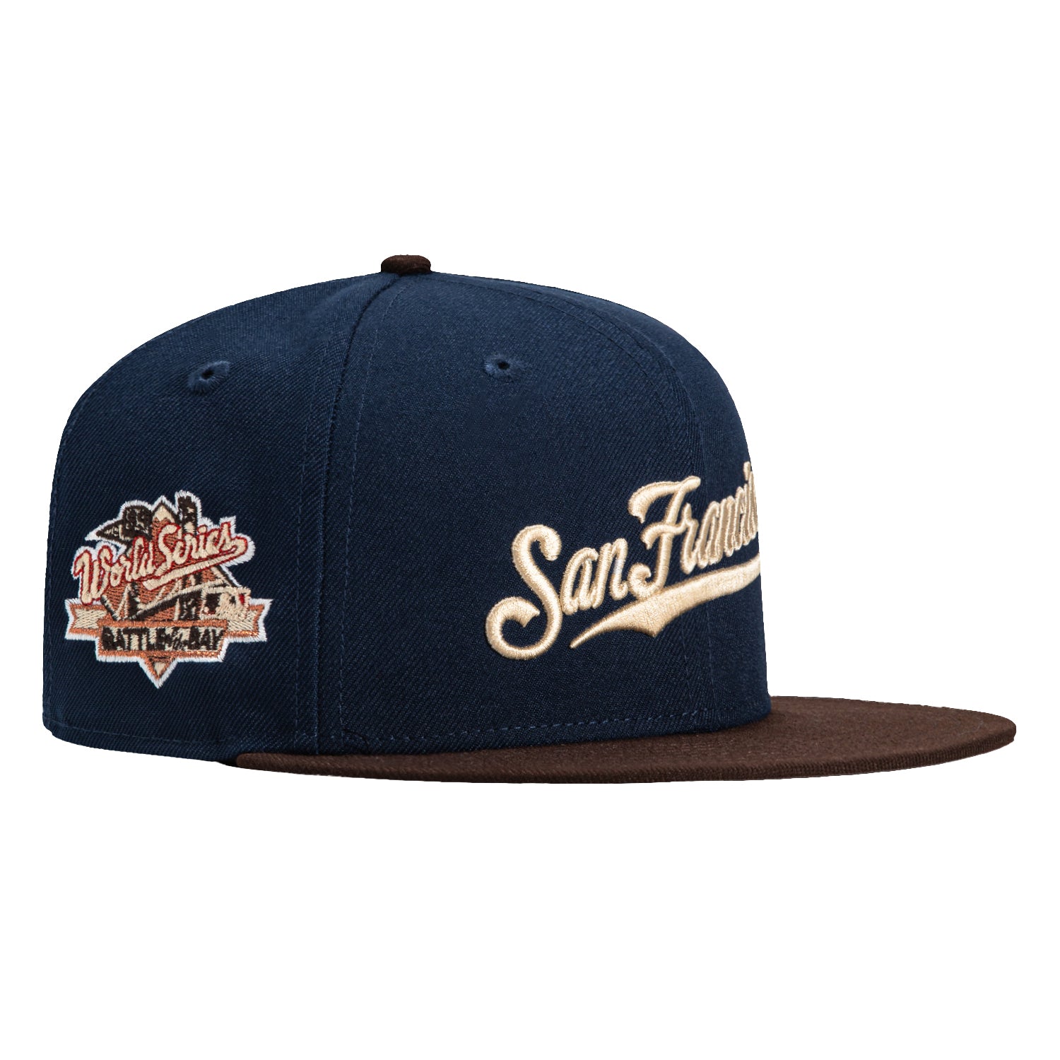 New Era 59Fifty San Francisco Giants Battle of the Bay Patch Script Hat - Navy, Brown