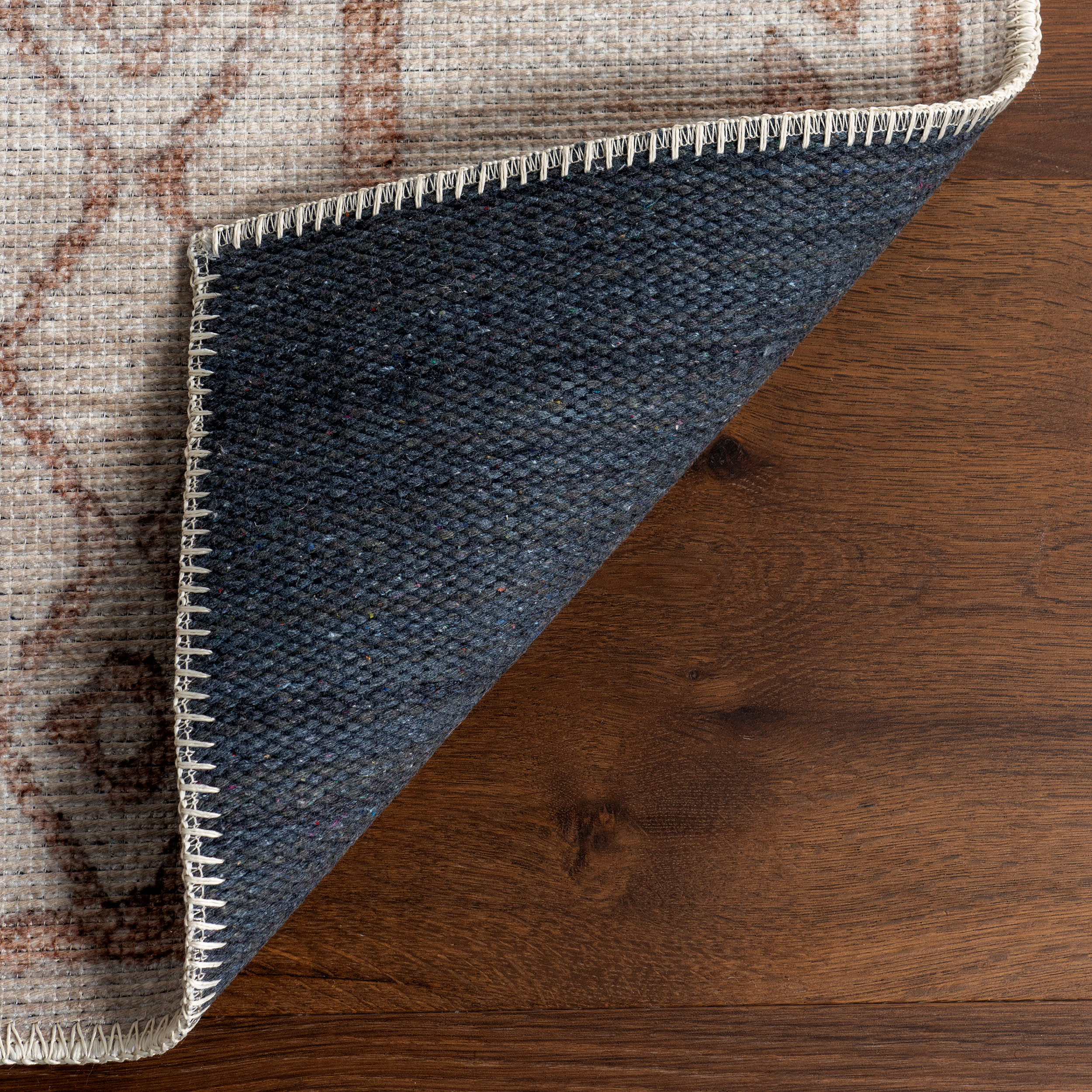 Justice Trellis Washable Rug | Taupe