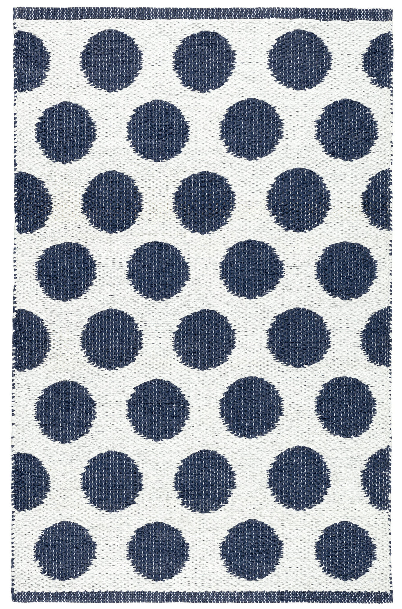 Dot Navy Handwoven Indoor/Outdoor Rug