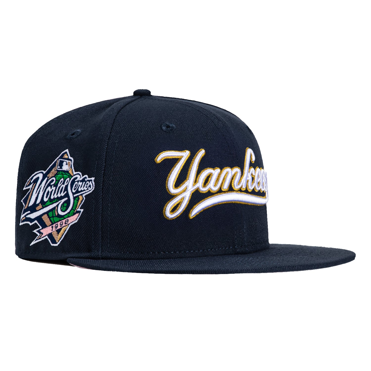 Mitchell & Ness New York Yankees 1998 World Series Patch Script Hat - Navy