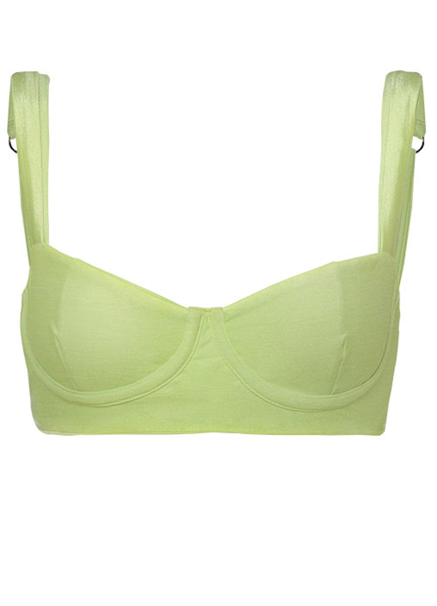 Maaji Lemonade Green Serendipity Underwire Bikini Top