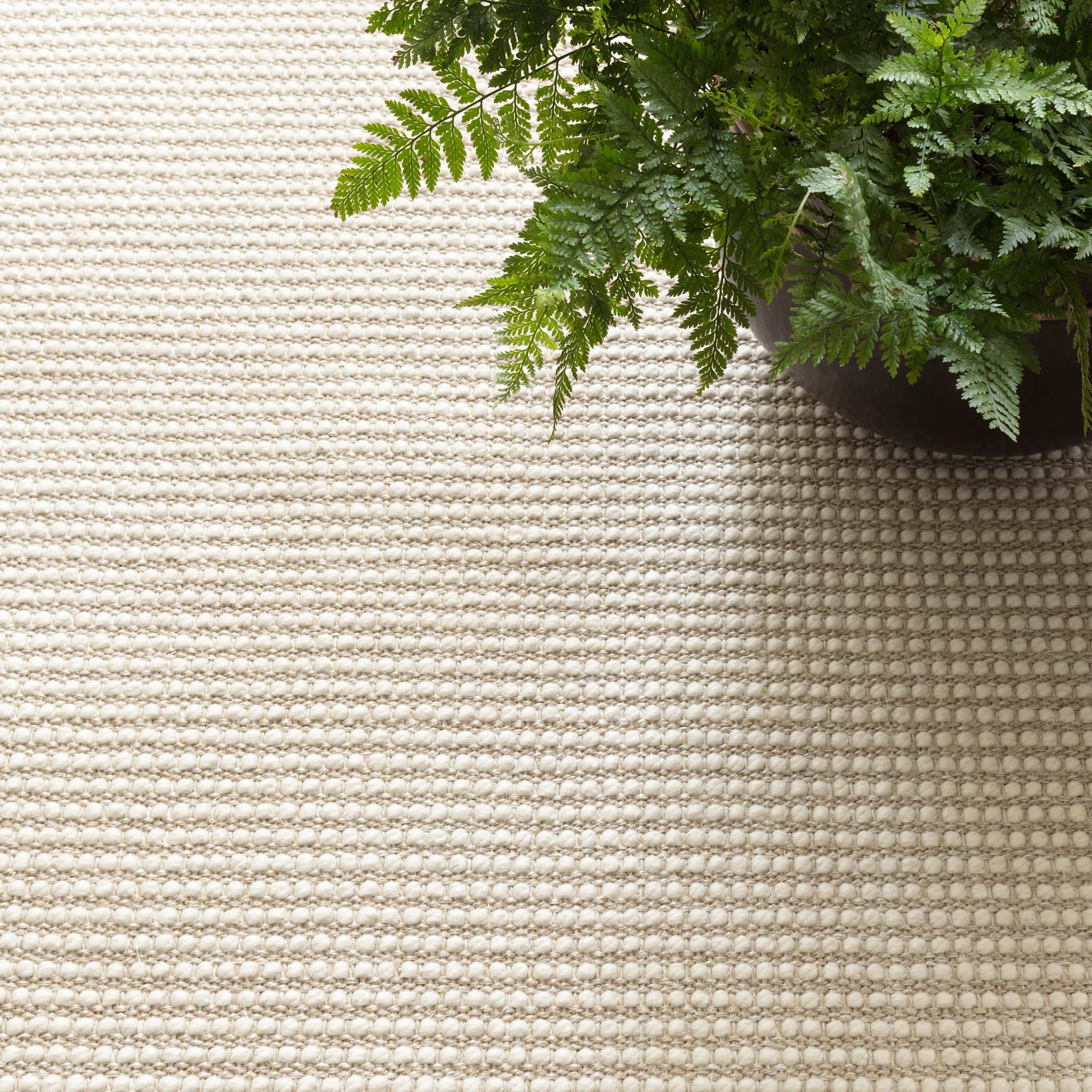 Pixel Wheat Woven Sisal/Wool Rug