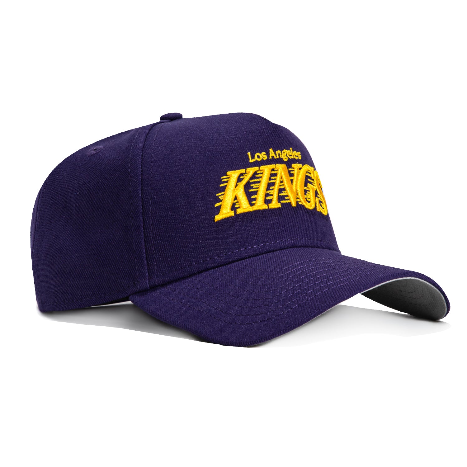 New Era 9Forty A-Frame Los Angeles Kings Snapback Word Hat - Purple, Gold