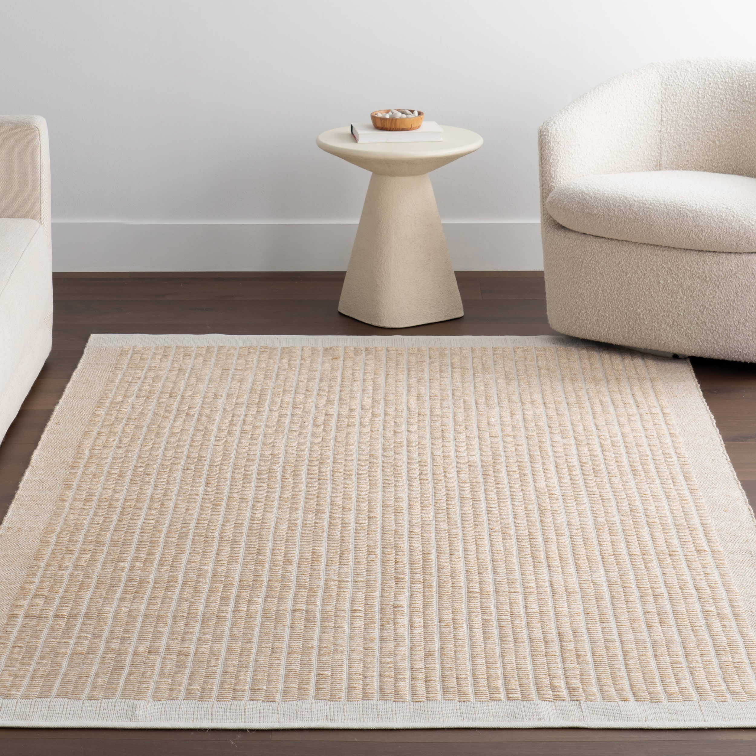 Tarni Striped Indoor/Outdoor Rug | Beige