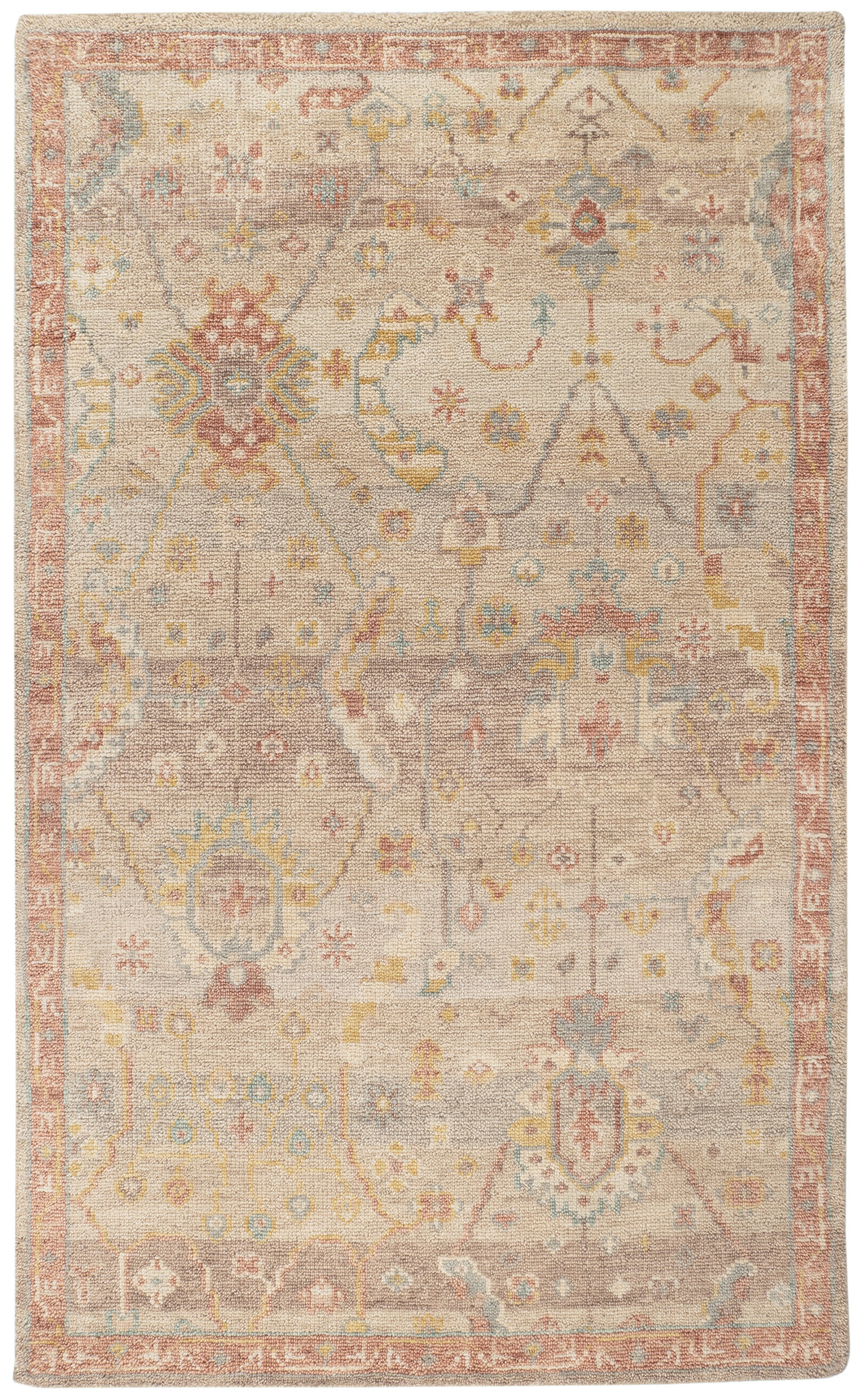 Nora Natural Hand Knotted Wool Rug