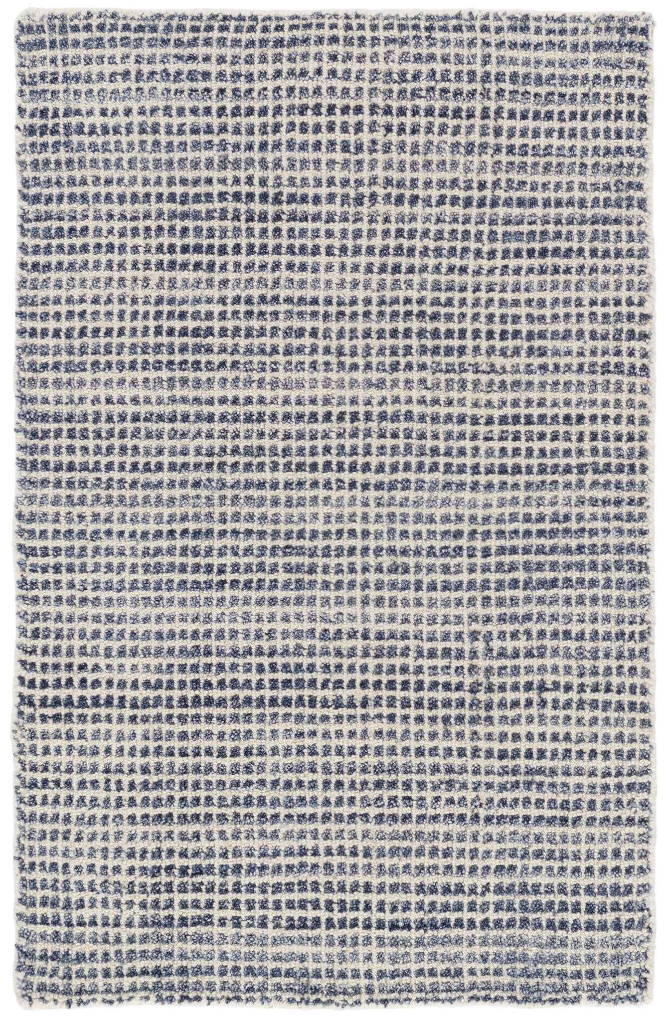 Homer Blue Hand Loom Knotted Wool/Viscose Rug