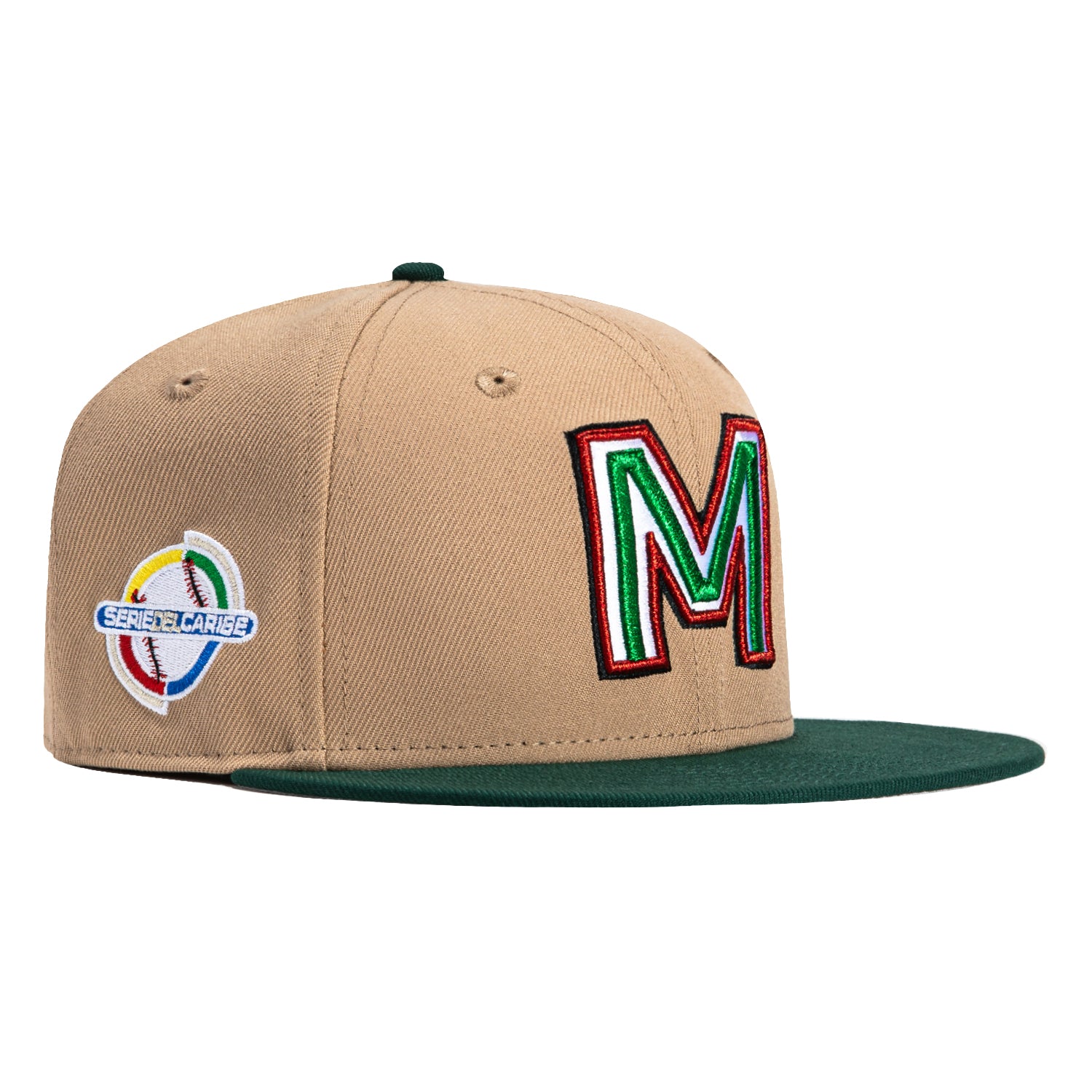 New Era 59Fifty Mexico 2024 Serie Del Caribe Patch Hat - Tan, Green