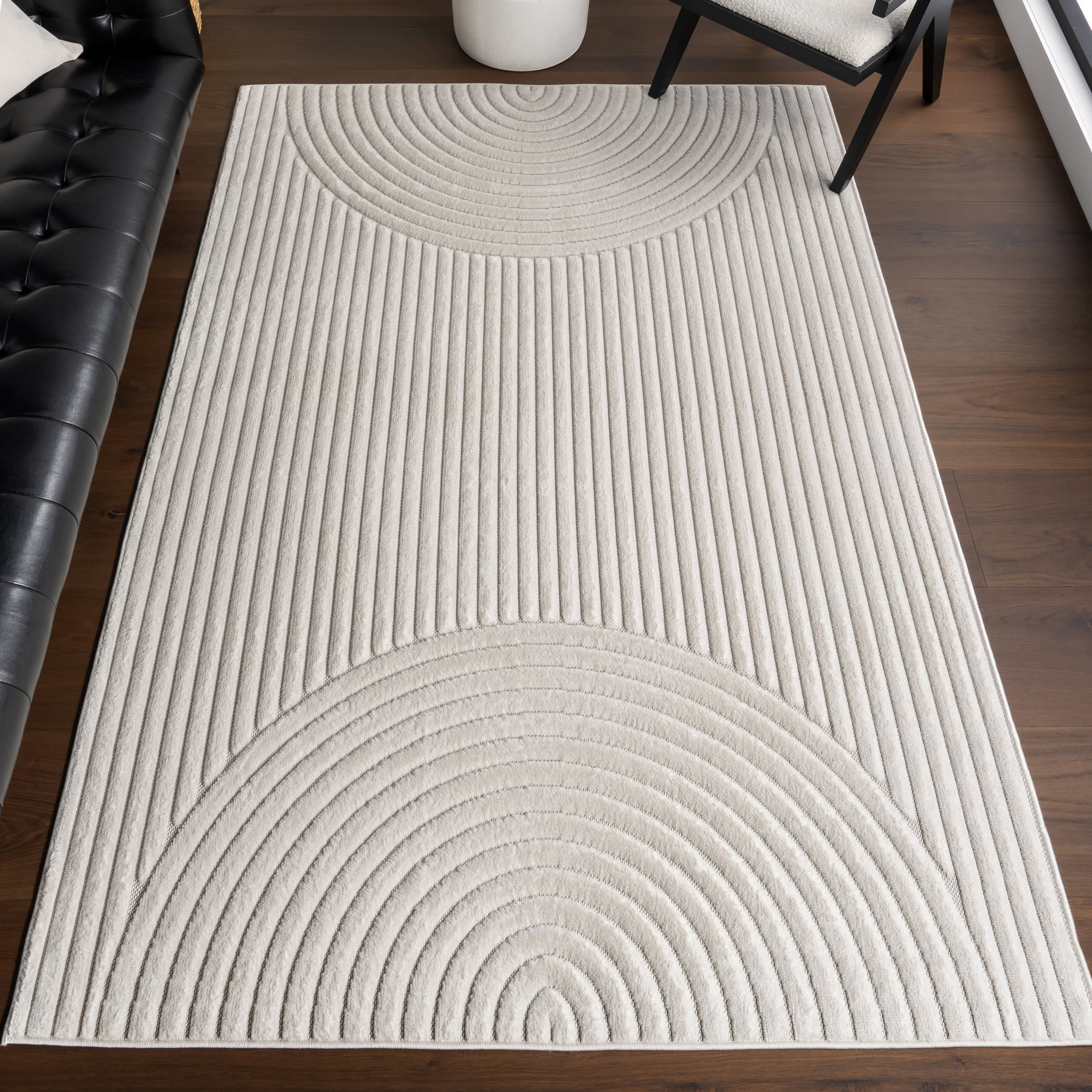 Tana Geometric Indoor/Outdoor Rug | Cream