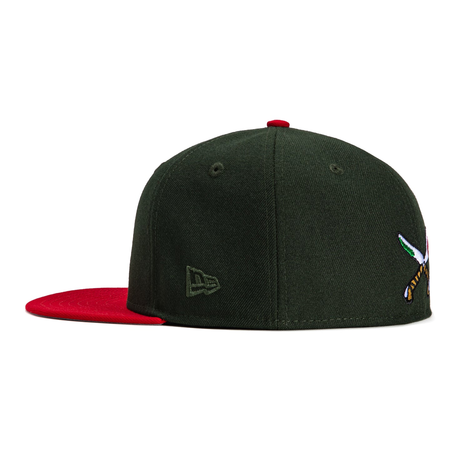 New Era 59Fifty 12 Days of Hatmas PBJ Mask Hat Club Logo Patch Hat - Green, Red