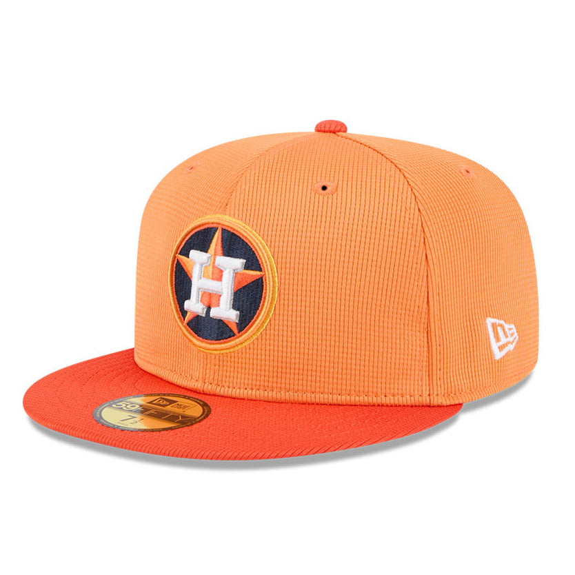 New Era 59Fifty Houston Astros 2025 Spring Training Patch Hat - Light Orange, Orange