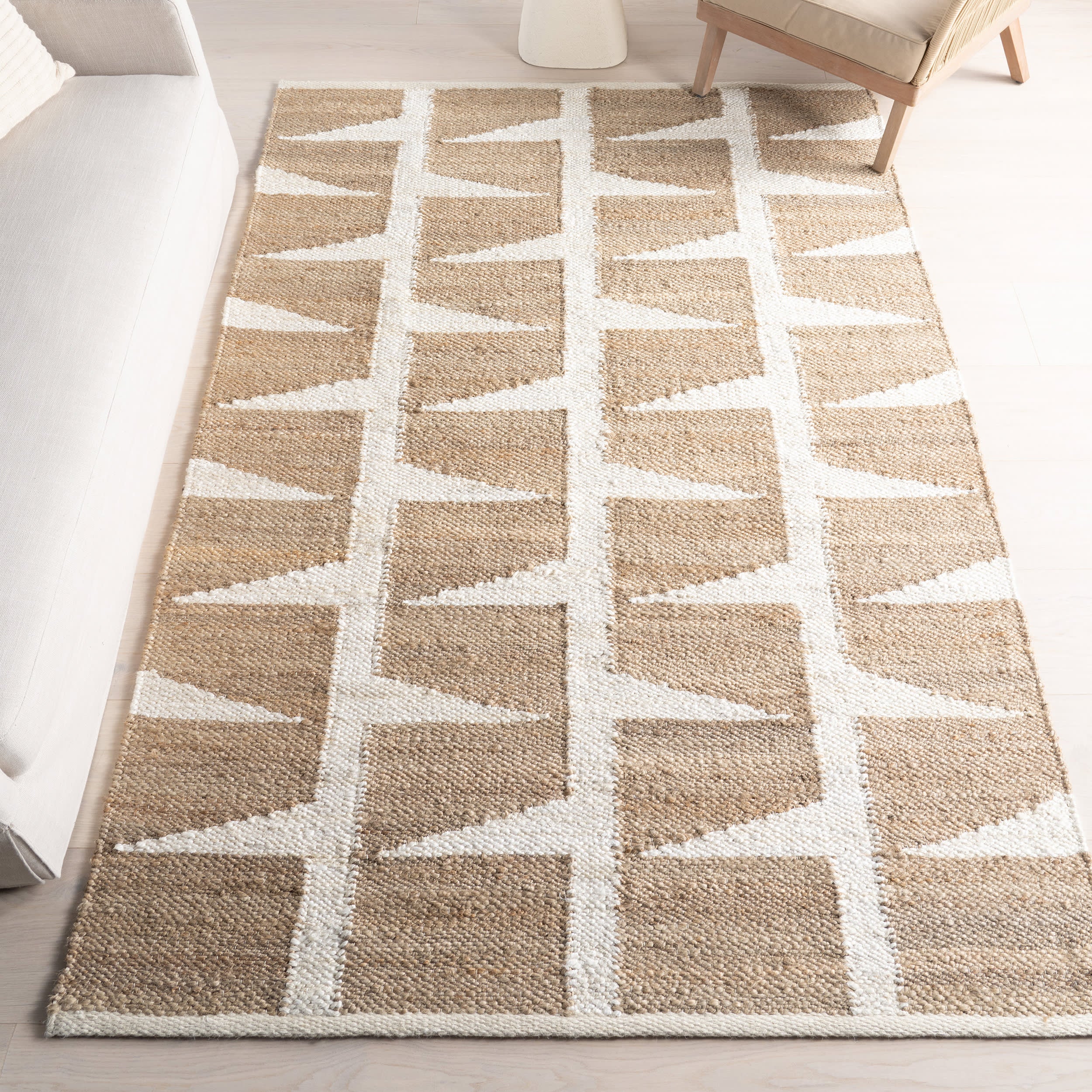 Manon Geometric Rug | Natural