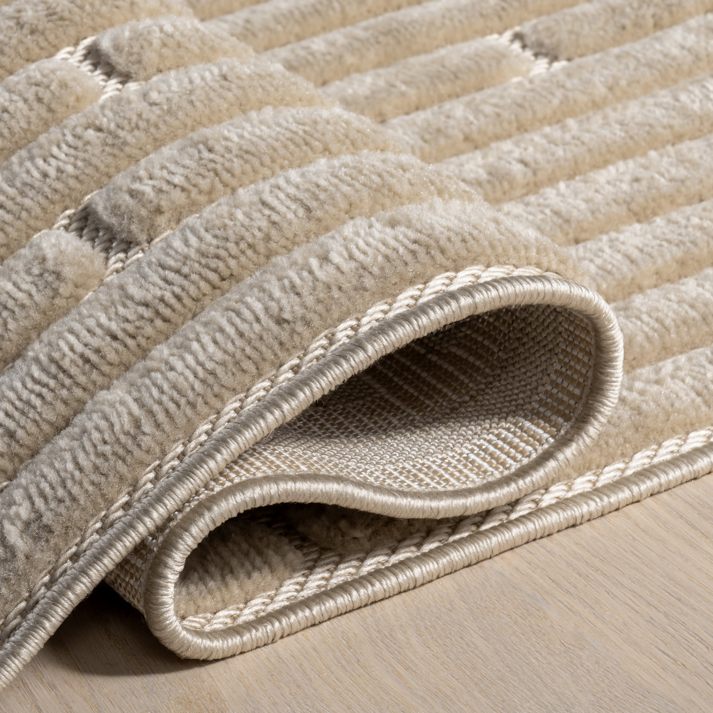 Tavia Striped Indoor/Outdoor Rug | Beige