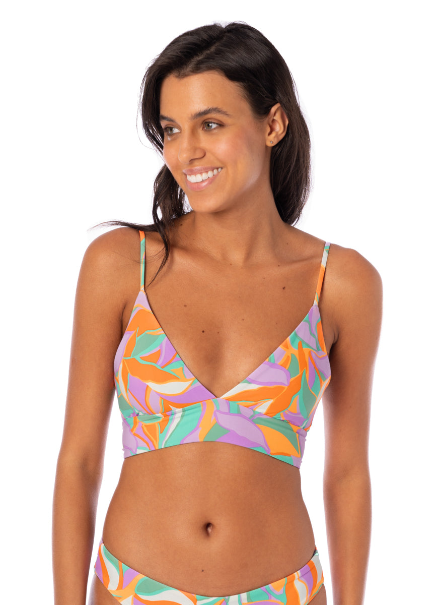 Maaji Urban Oasis Holly Long Line Triangle Bikini Top