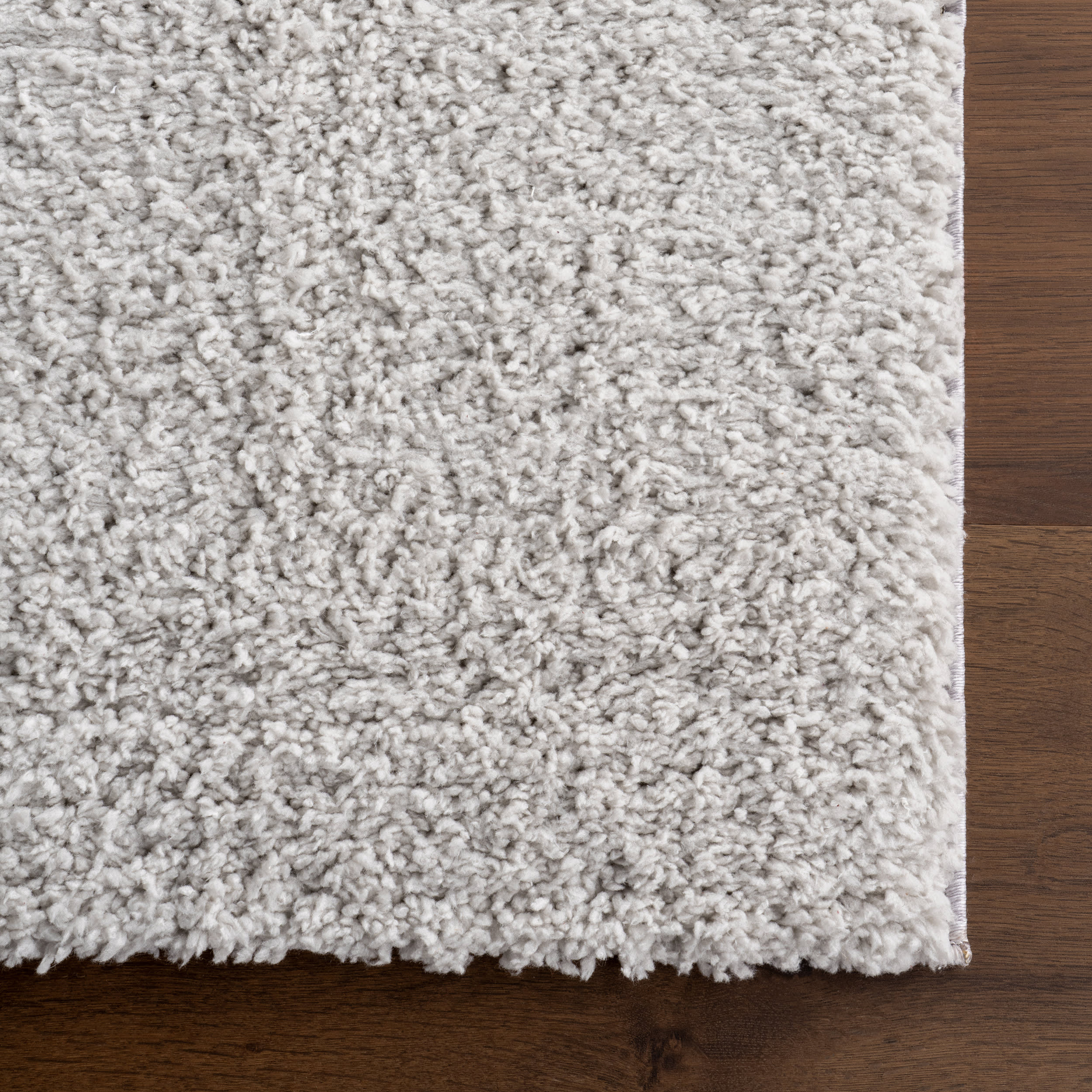 Alaya Solid Rug | Light Silver