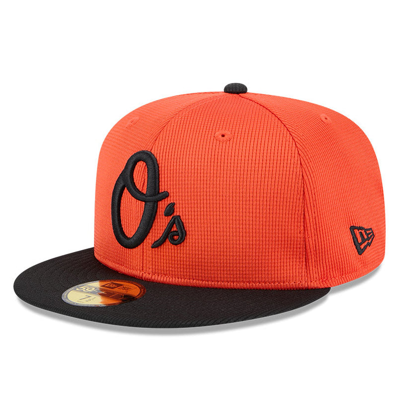 New Era 59Fifty Baltimore Orioles 2025 Spring Training Patch Hat - Orange, Black