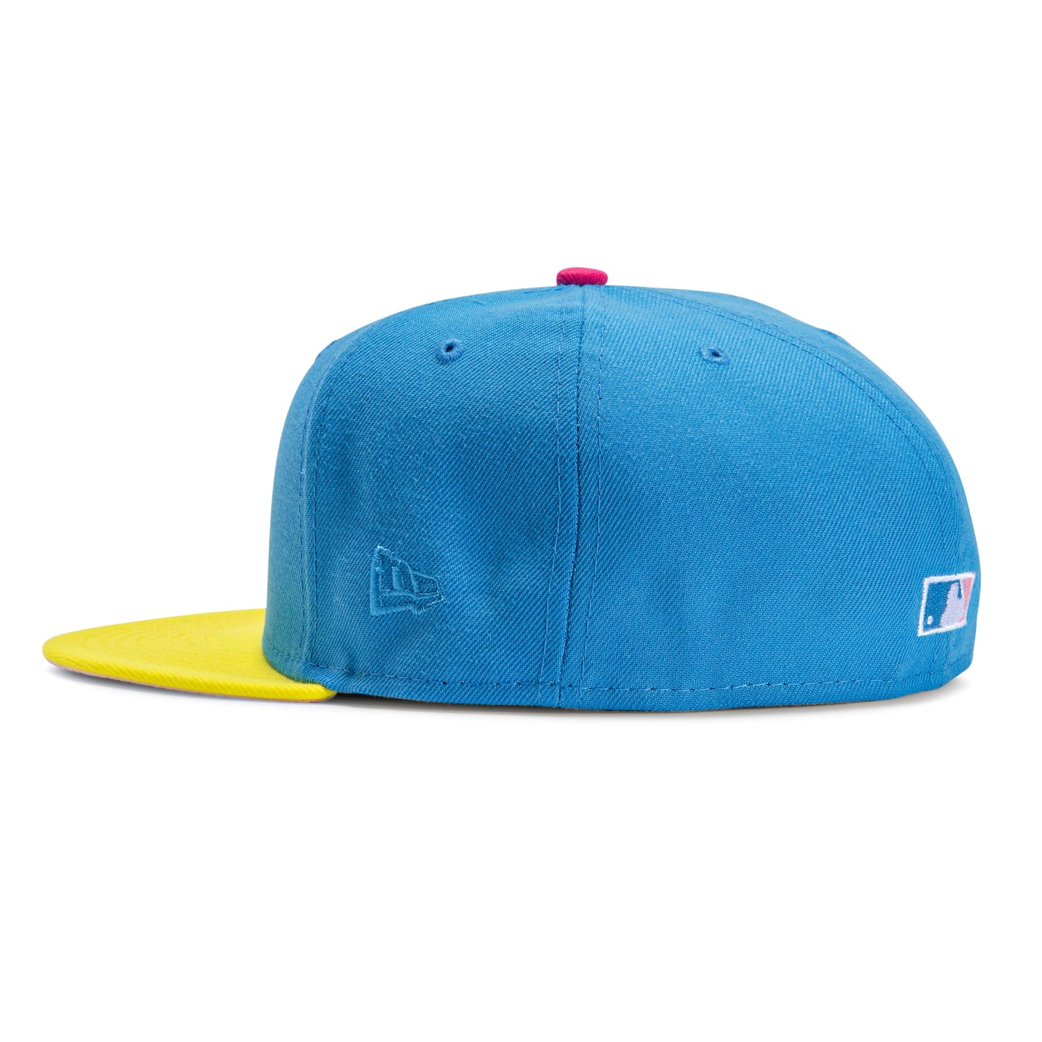 New Era 59Fifty Aux Pack Solo Miami Marlins 10th Anniversary Patch Alternate Hat - Light Blue, Yellow, Pink