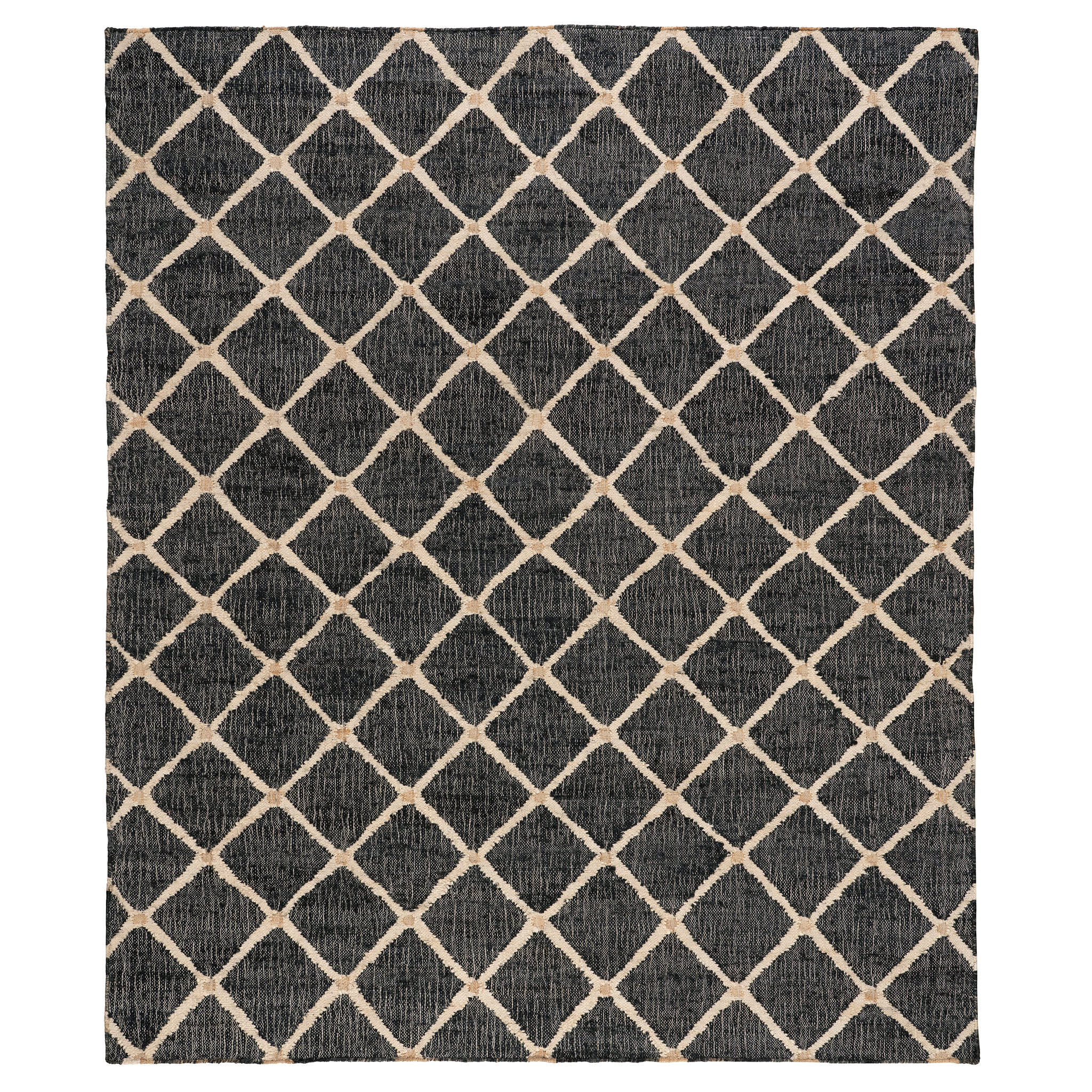 Kali Black Handwoven Jute Rug