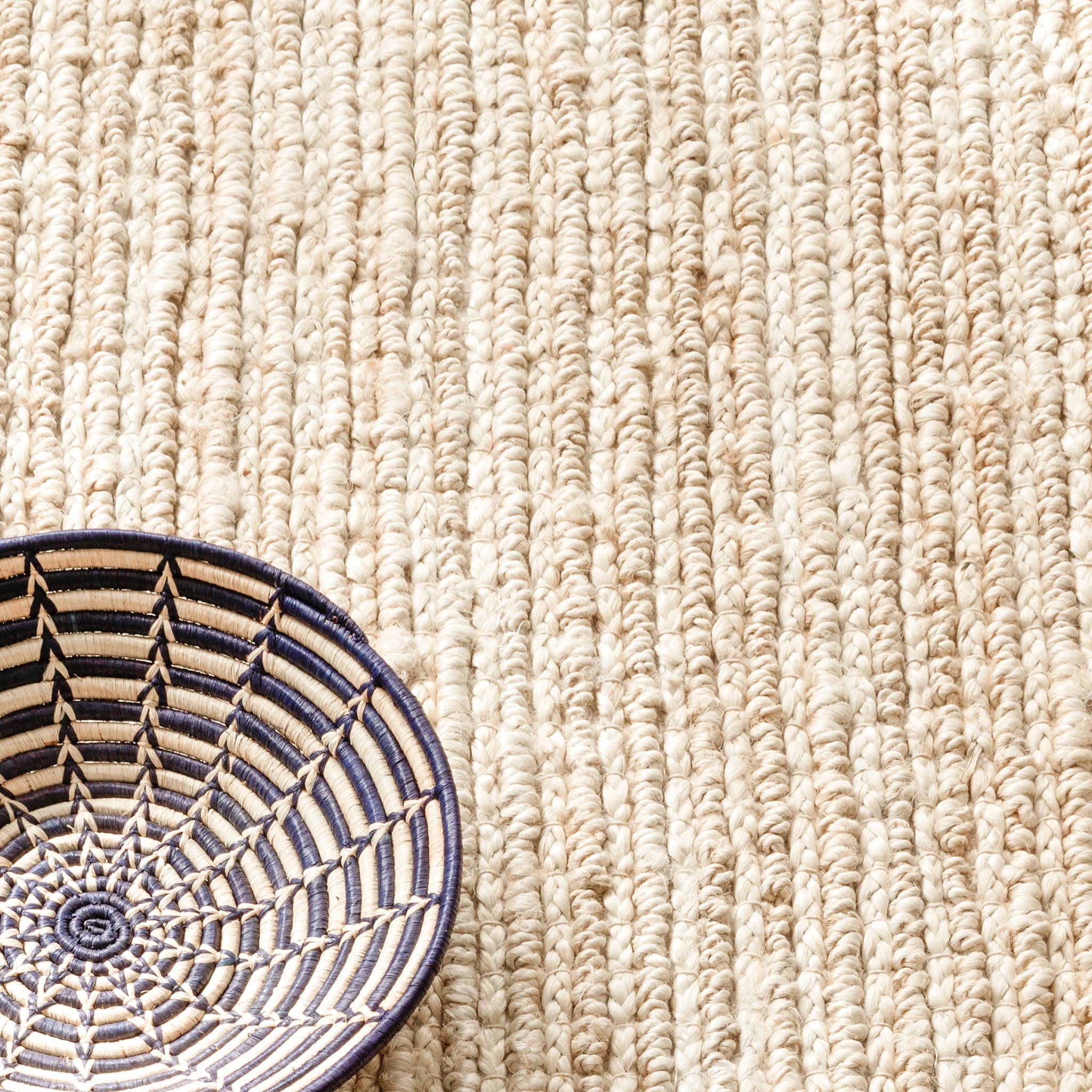 Dunes Bleached Oak Handwoven Jute Rug