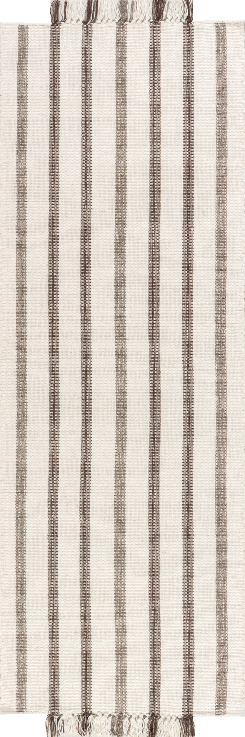 Toluca Striped Wool Rug | Ivory