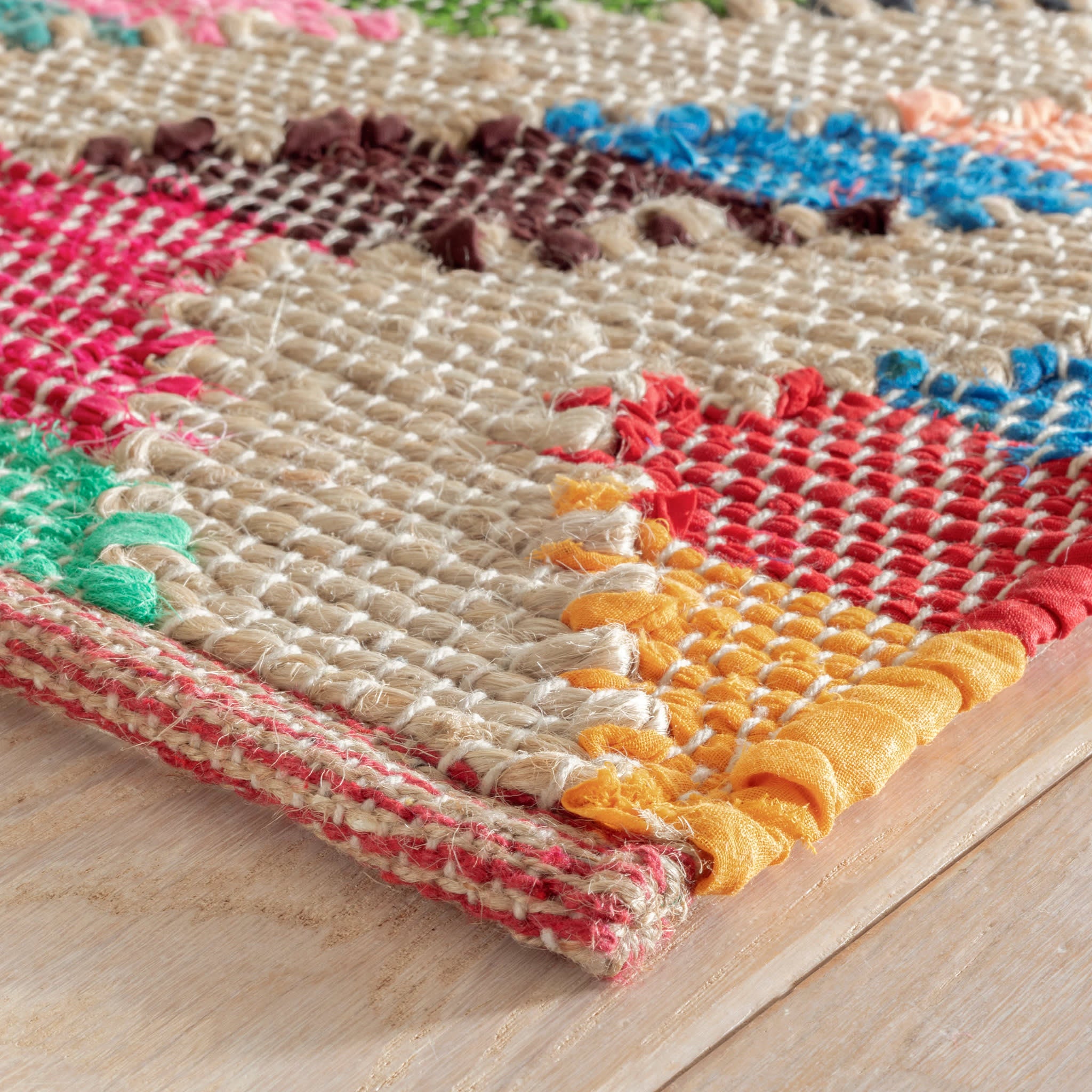 Tetra Chindi Multi Handwoven Jute Rug