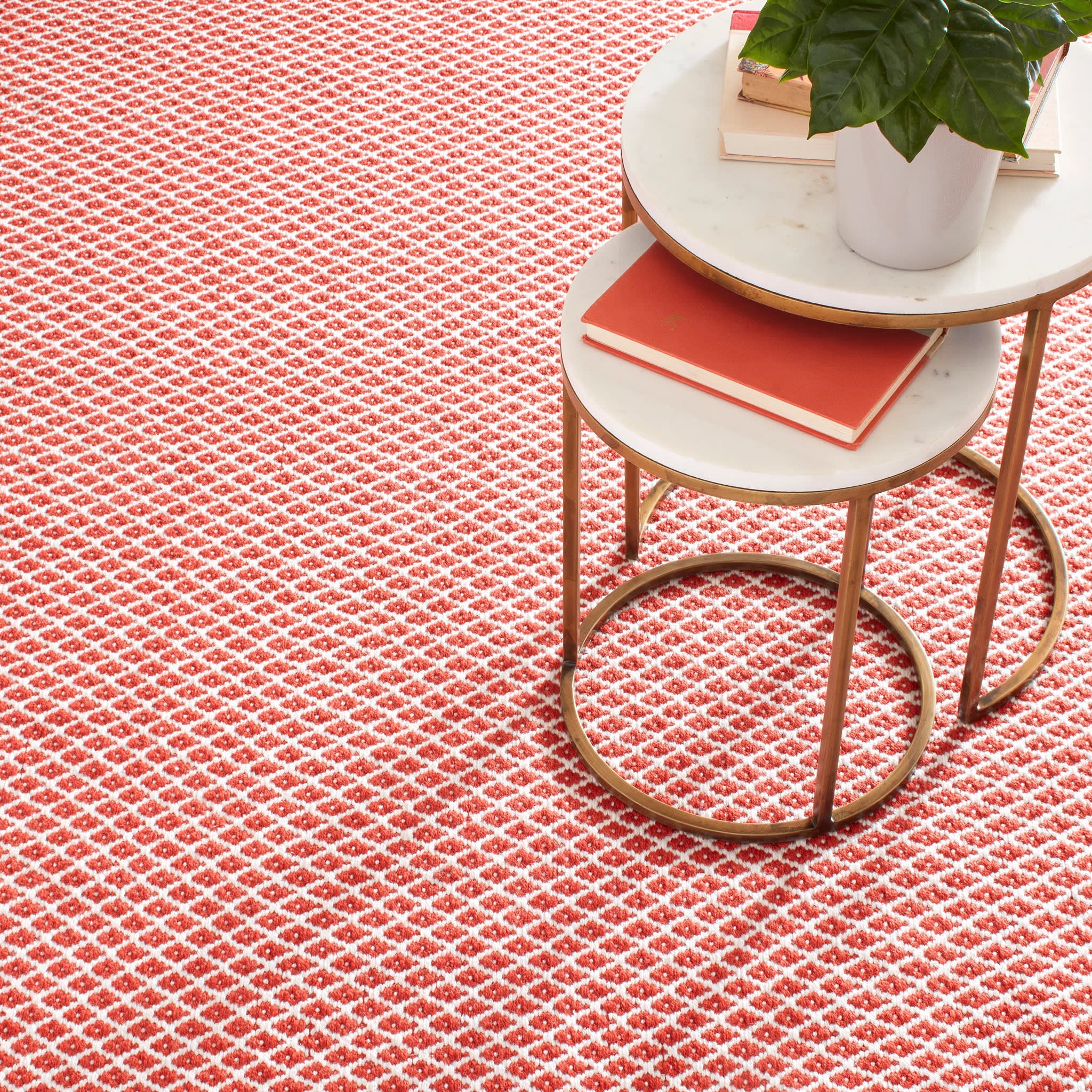 Mainsail Red Handwoven Indoor/Outdoor Rug