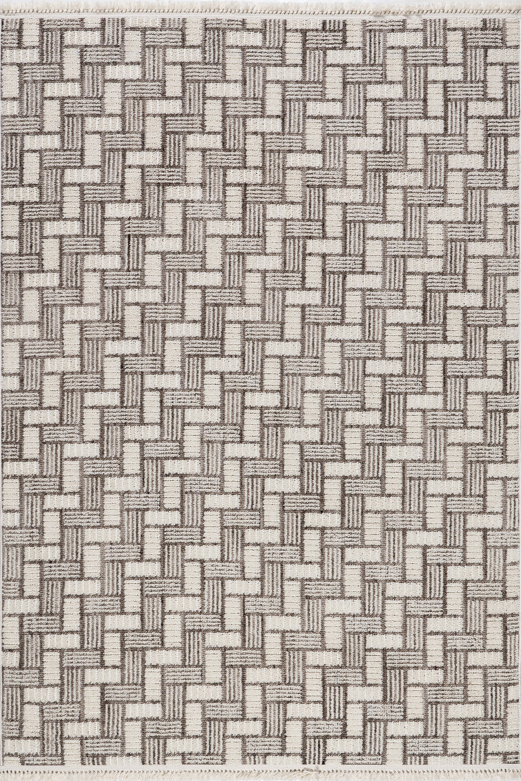 Charli Geometric Rug | Ivory